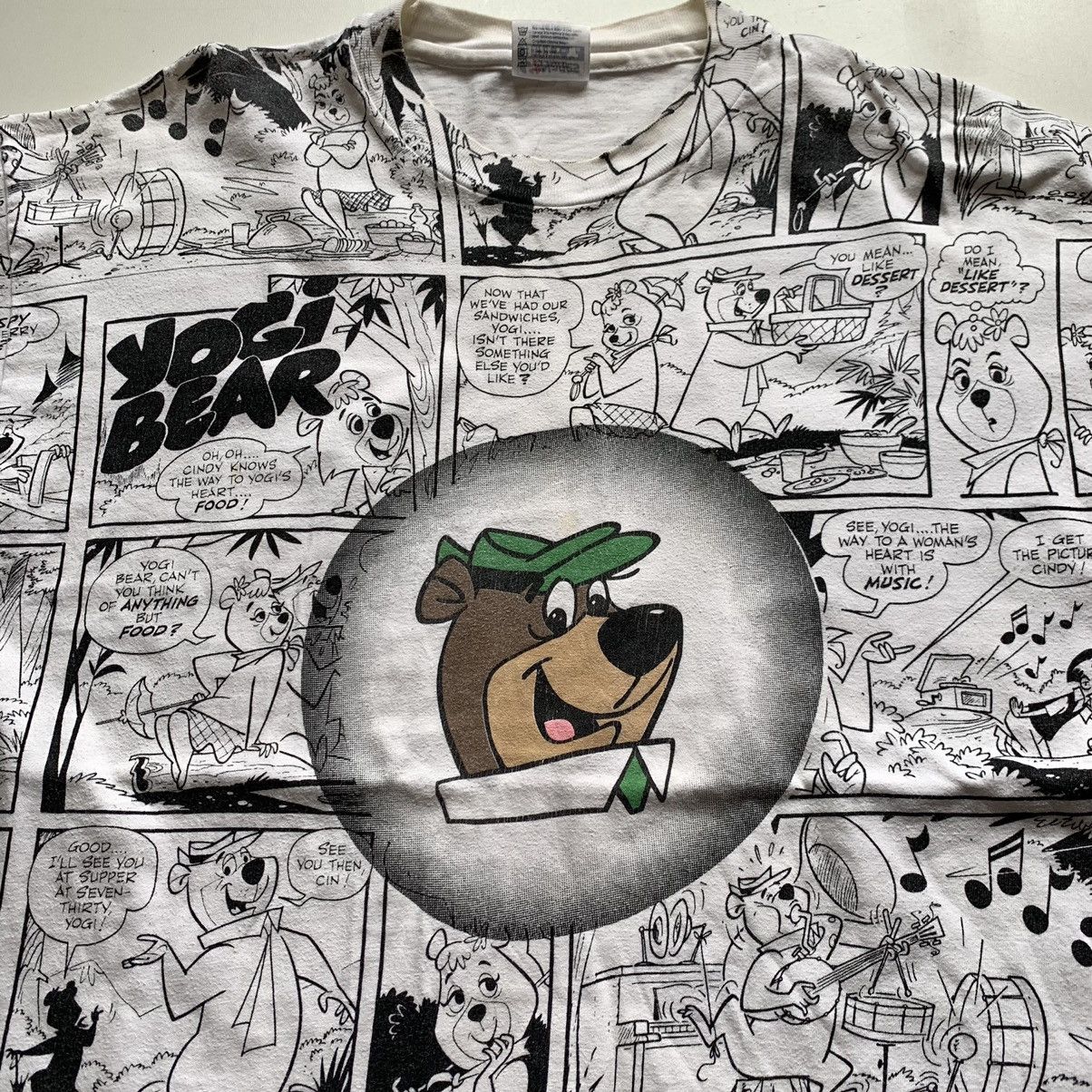 Cartoon Network × Vintage Vintage 1990s Yogi Bear Cartoon Comic AOP Graphic T Shirt XL Size US XL / EU 56 / 4 - 2 Thumbnail