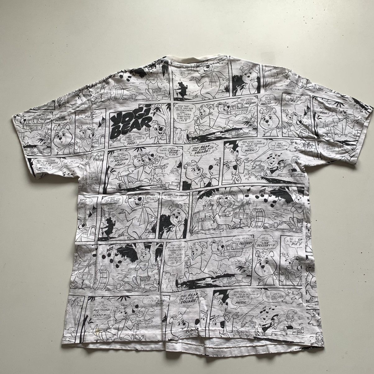Cartoon Network × Vintage Vintage 1990s Yogi Bear Cartoon Comic AOP Graphic T Shirt XL Size US XL / EU 56 / 4 - 3 Thumbnail