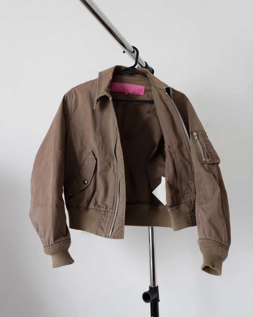 Comme des Garcons AD2003 Junya Watanabe Cropped Military Flight Bomber Jacket Size US S / EU 44-46 / 1 - 1 Thumbnail