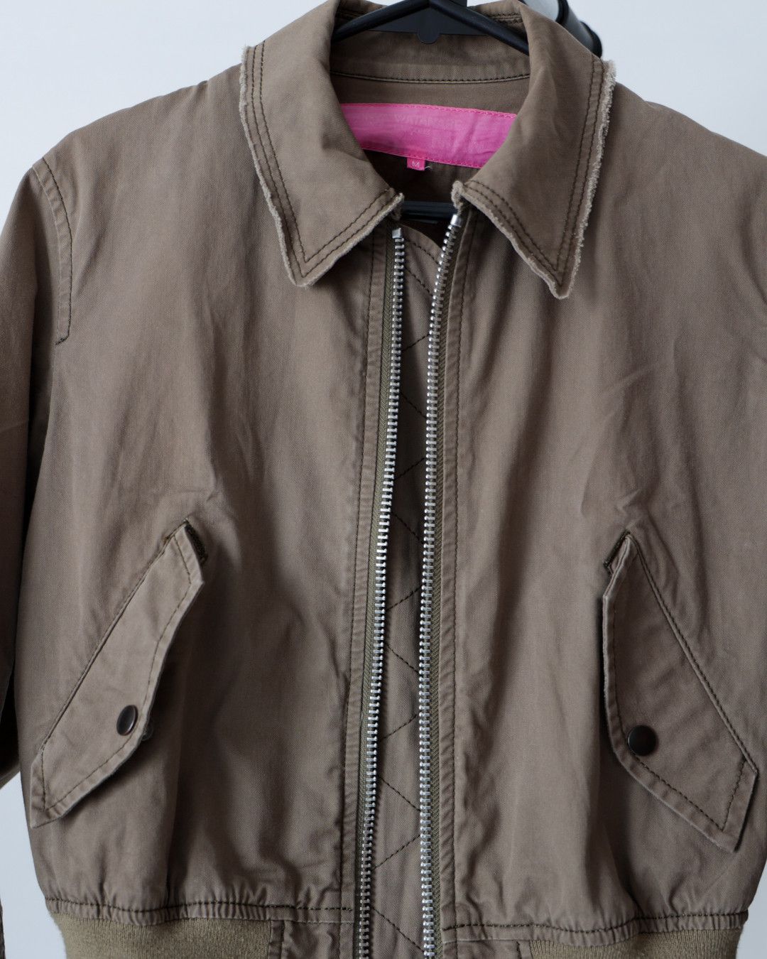 Comme des Garcons AD2003 Junya Watanabe Cropped Military Flight Bomber Jacket Size US S / EU 44-46 / 1 - 9 Thumbnail