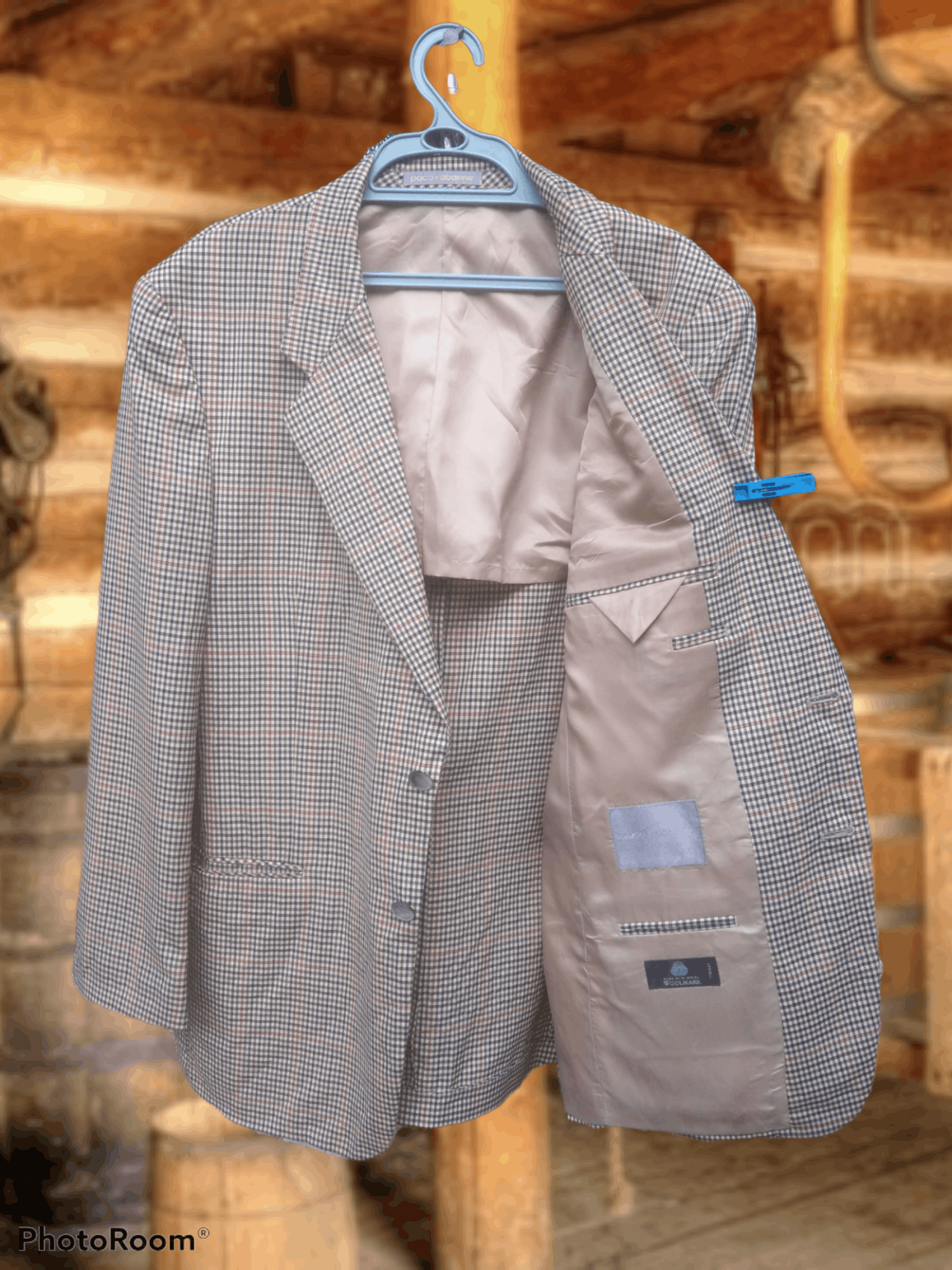 Designer VINTAGE PACO RABANNE LIGHT BLAZER Size US L / EU 52-54 / 3 - 2 Thumbnail