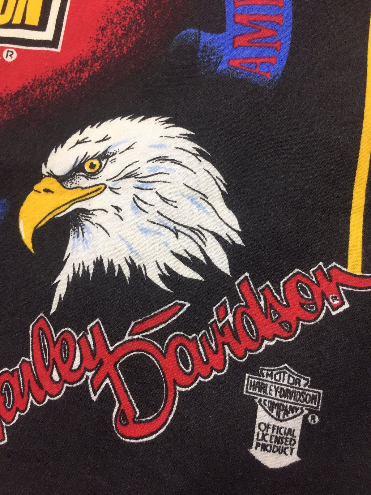 Harley Davidson 1987 HARLEY DAVIDSON HD USA BANDANA Size ONE SIZE - 4 Thumbnail