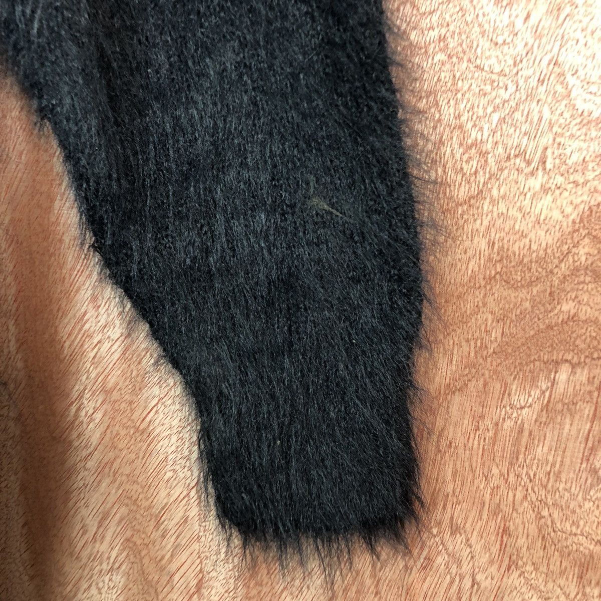Homespun Knitwear × Japanese Brand Japan E Hypen World Black Mohair Cardigan Knitwear Size US M / EU 48-50 / 2 - 4 Thumbnail
