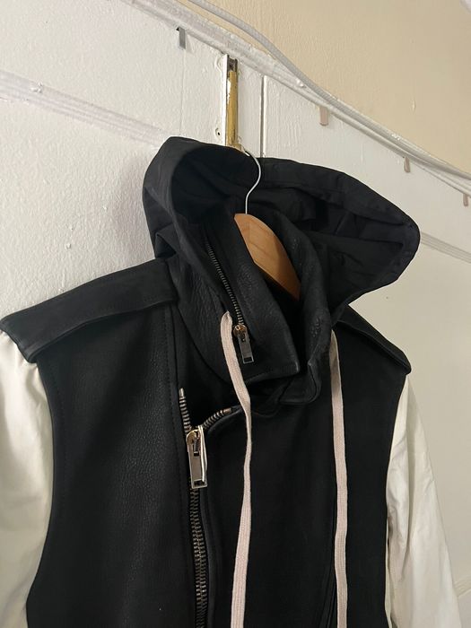 Rick Owens Rare Bi-Tone Hooded leather stooges | Grailed