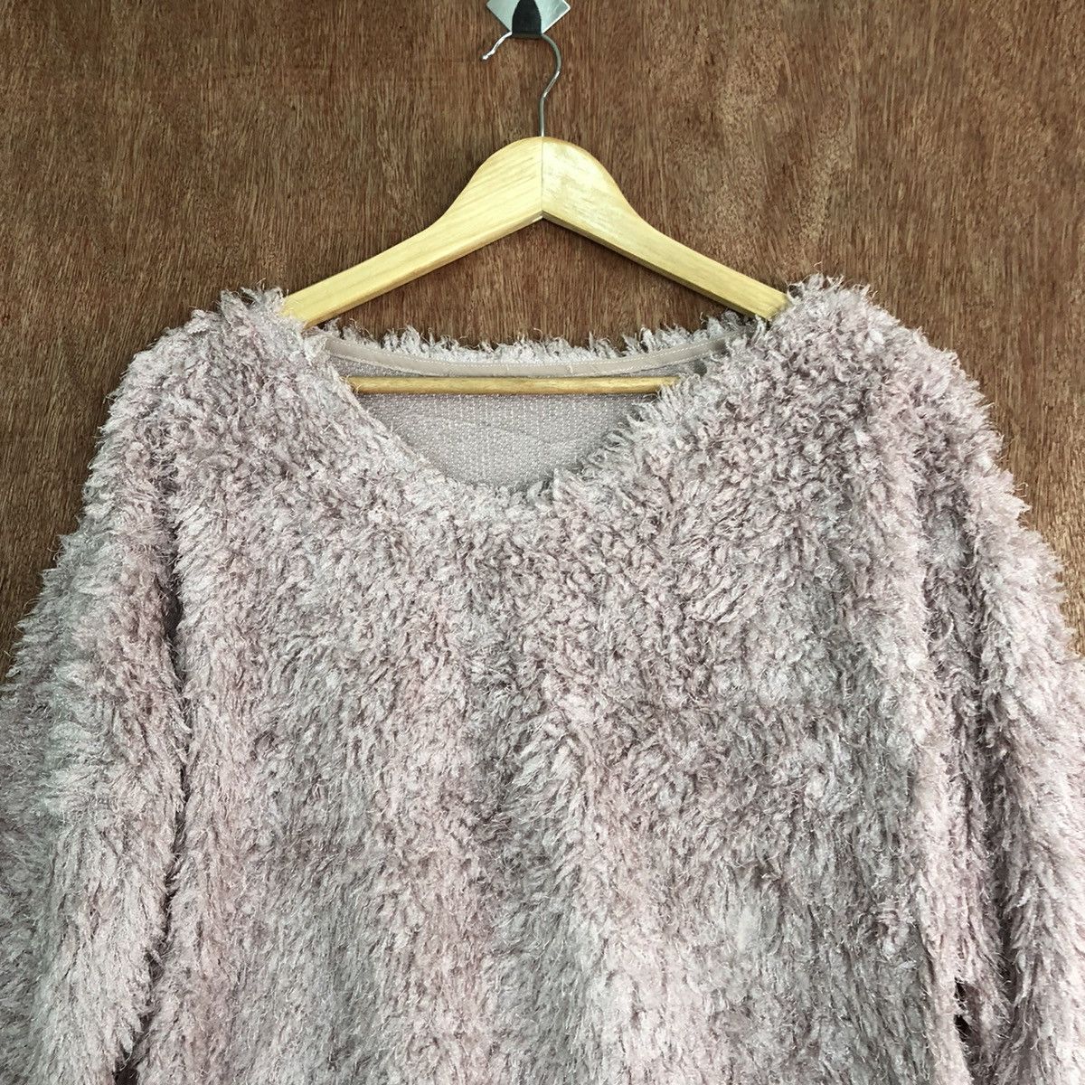 Homespun Knitwear Moca Light Purple Mohair Shag Shaggy Knitwear Size US M / EU 48-50 / 2 - 2 Thumbnail