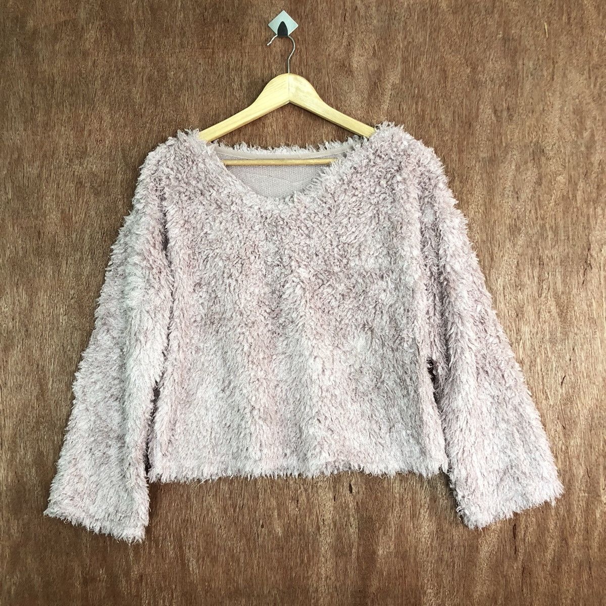 Homespun Knitwear Moca Light Purple Mohair Shag Shaggy Knitwear Size US M / EU 48-50 / 2 - 1 Thumbnail