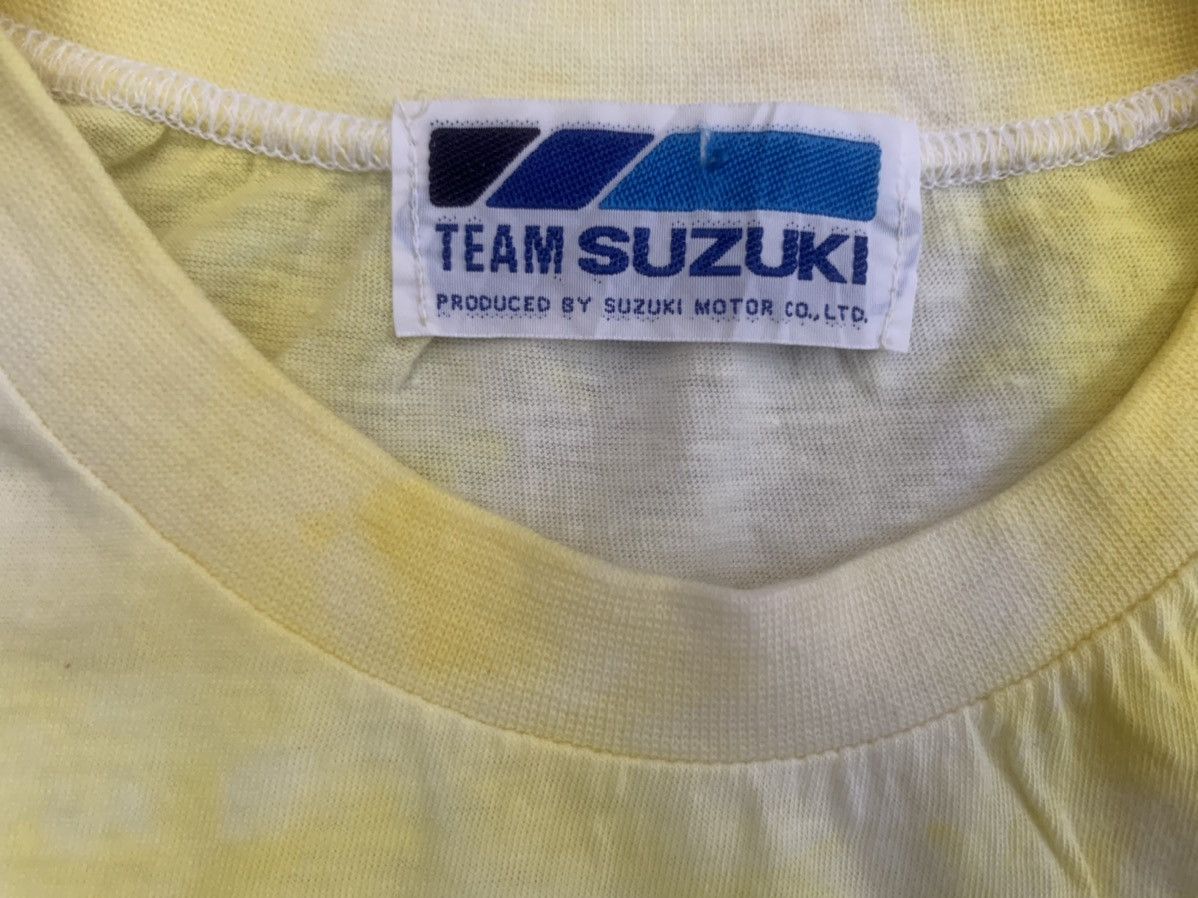 Very rare vintage t high quality shirts team suzuki yellow magic