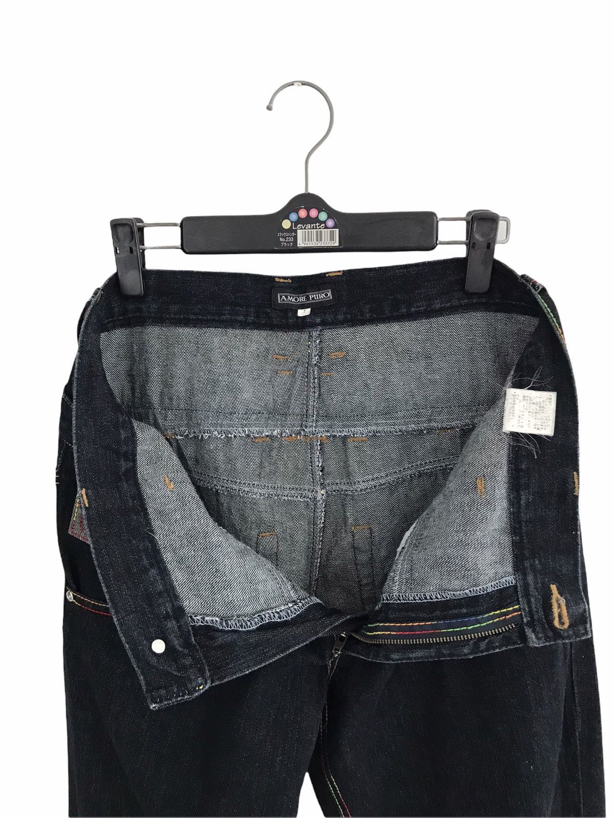 Japanese Brand Amore Puro Japan Double Waist Rainbow Stitches Jeans Size US 32 / EU 48 - 7 Thumbnail