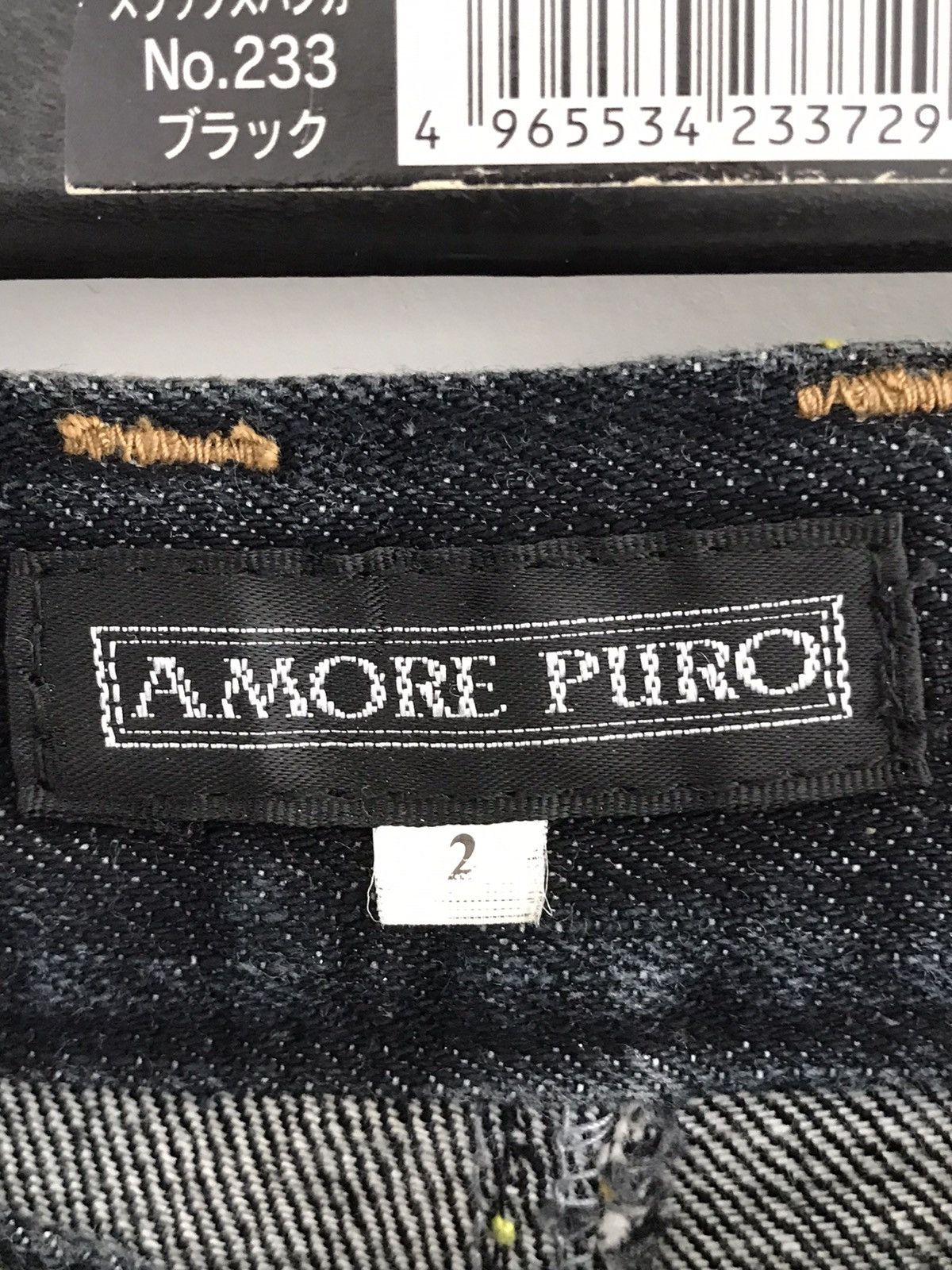 Japanese Brand Amore Puro Japan Double Waist Rainbow Stitches Jeans Size US 32 / EU 48 - 9 Thumbnail
