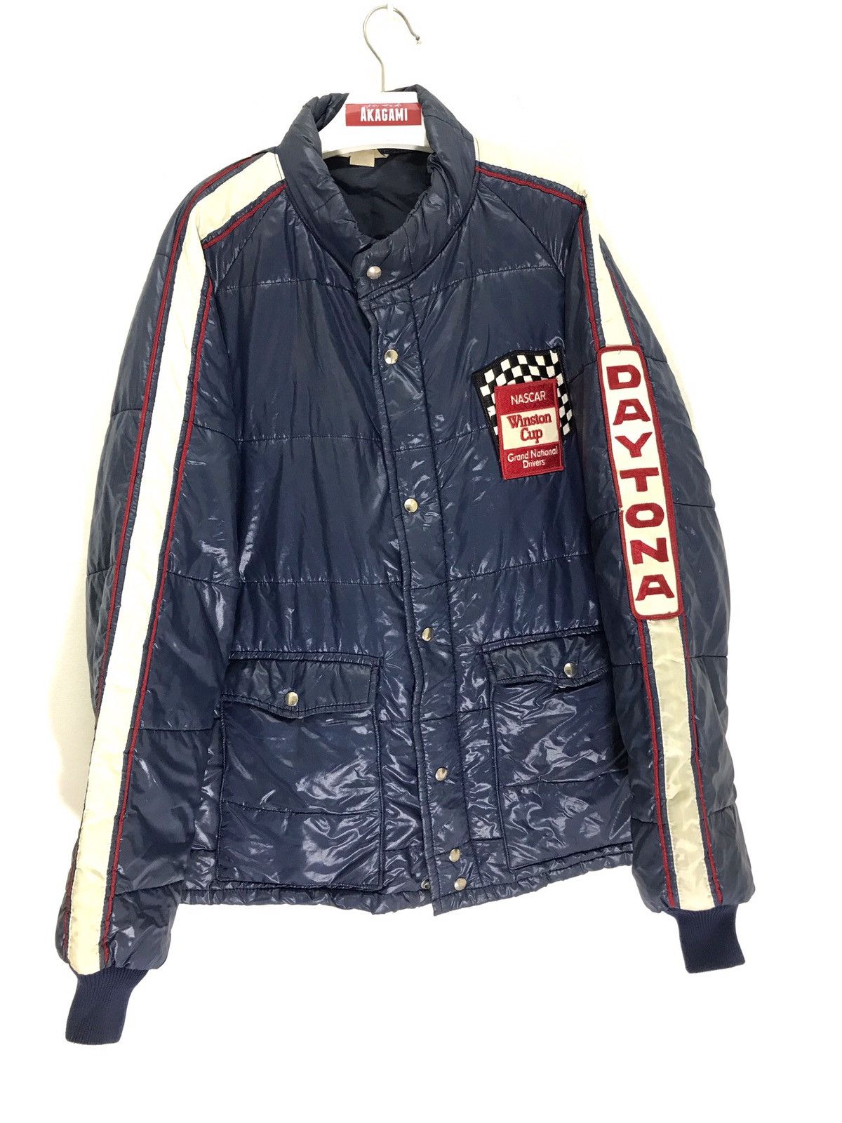 NASCAR Vtg 80s Daytona Nascar Winston Cup Padding Jacket 6🟩9 Size US L / EU 52-54 / 3 - 2 Thumbnail
