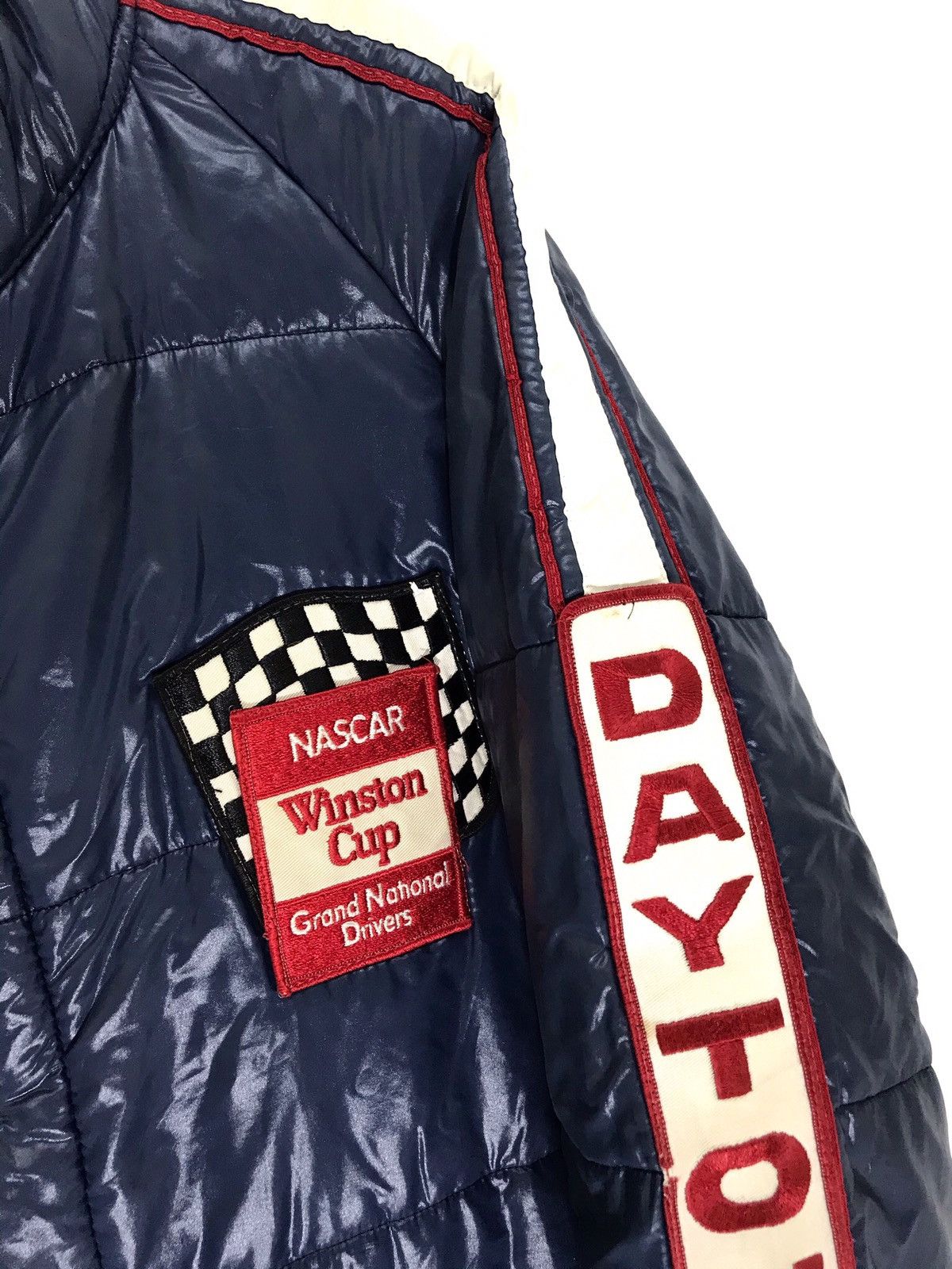 NASCAR Vtg 80s Daytona Nascar Winston Cup Padding Jacket 6🟩9 Size US L / EU 52-54 / 3 - 3 Thumbnail