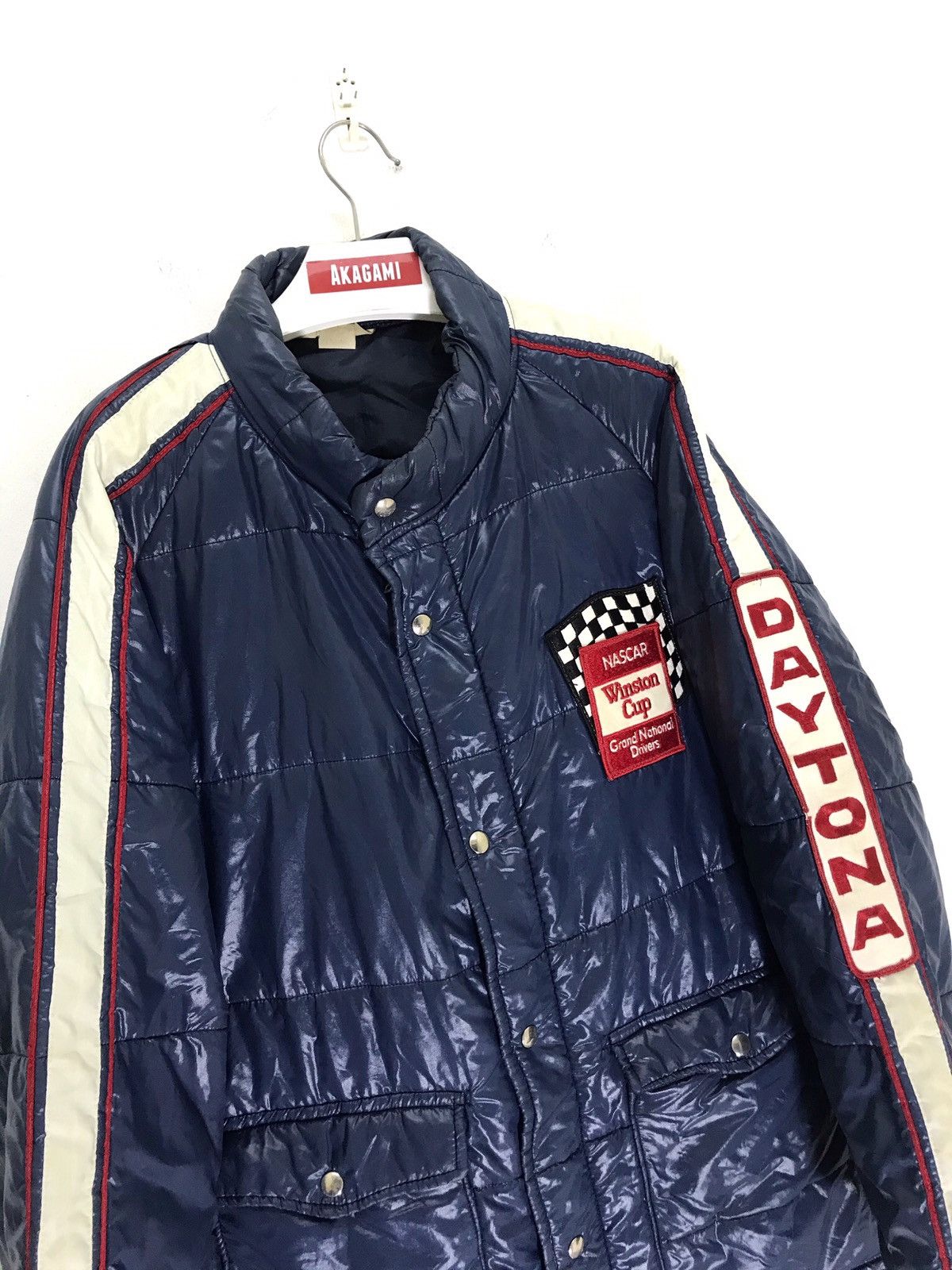 NASCAR Vtg 80s Daytona Nascar Winston Cup Padding Jacket 6🟩9 Size US L / EU 52-54 / 3 - 1 Thumbnail