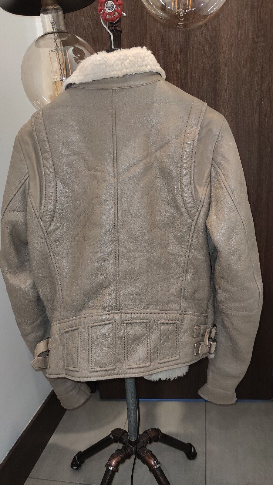 Diesel Diesel Shearling Leather Jacket Coat RRP £1450 Sheepskin Size US L / EU 52-54 / 3 - 17 Thumbnail
