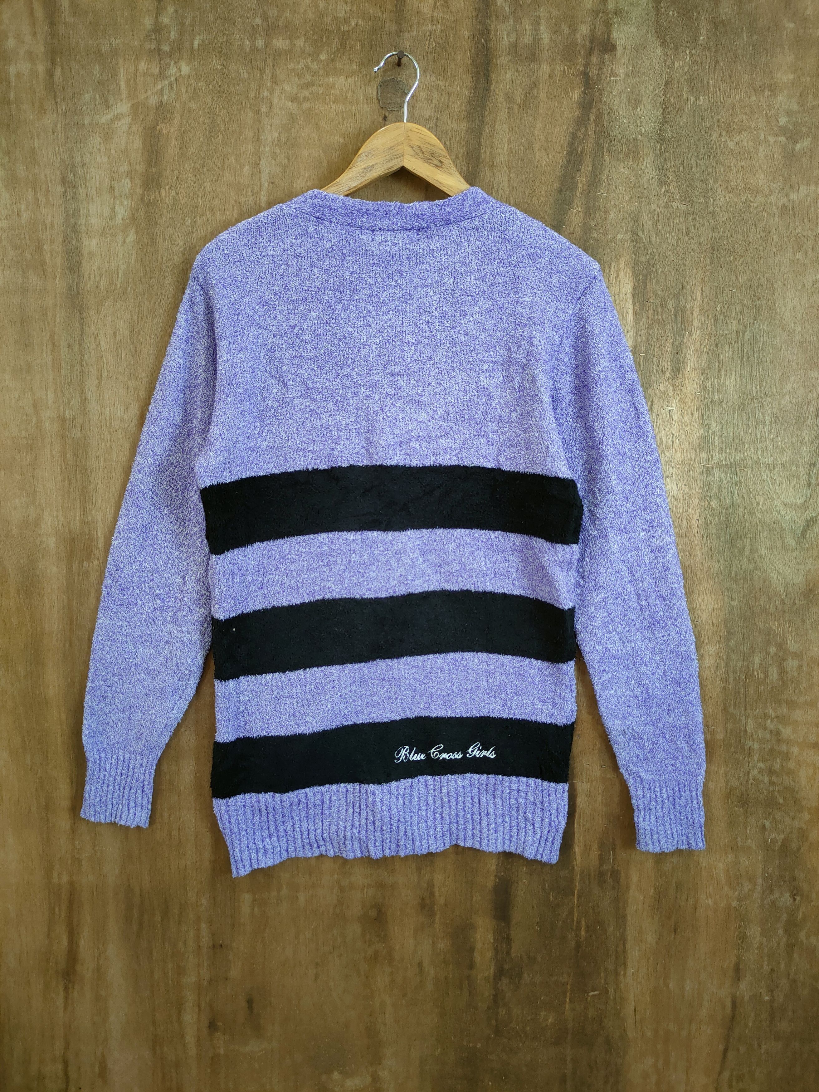 Vintage DL Blue Cross Spicy Label purple cardigan fleece #46-910 Size L / US 10 / IT 46 - 9 Thumbnail