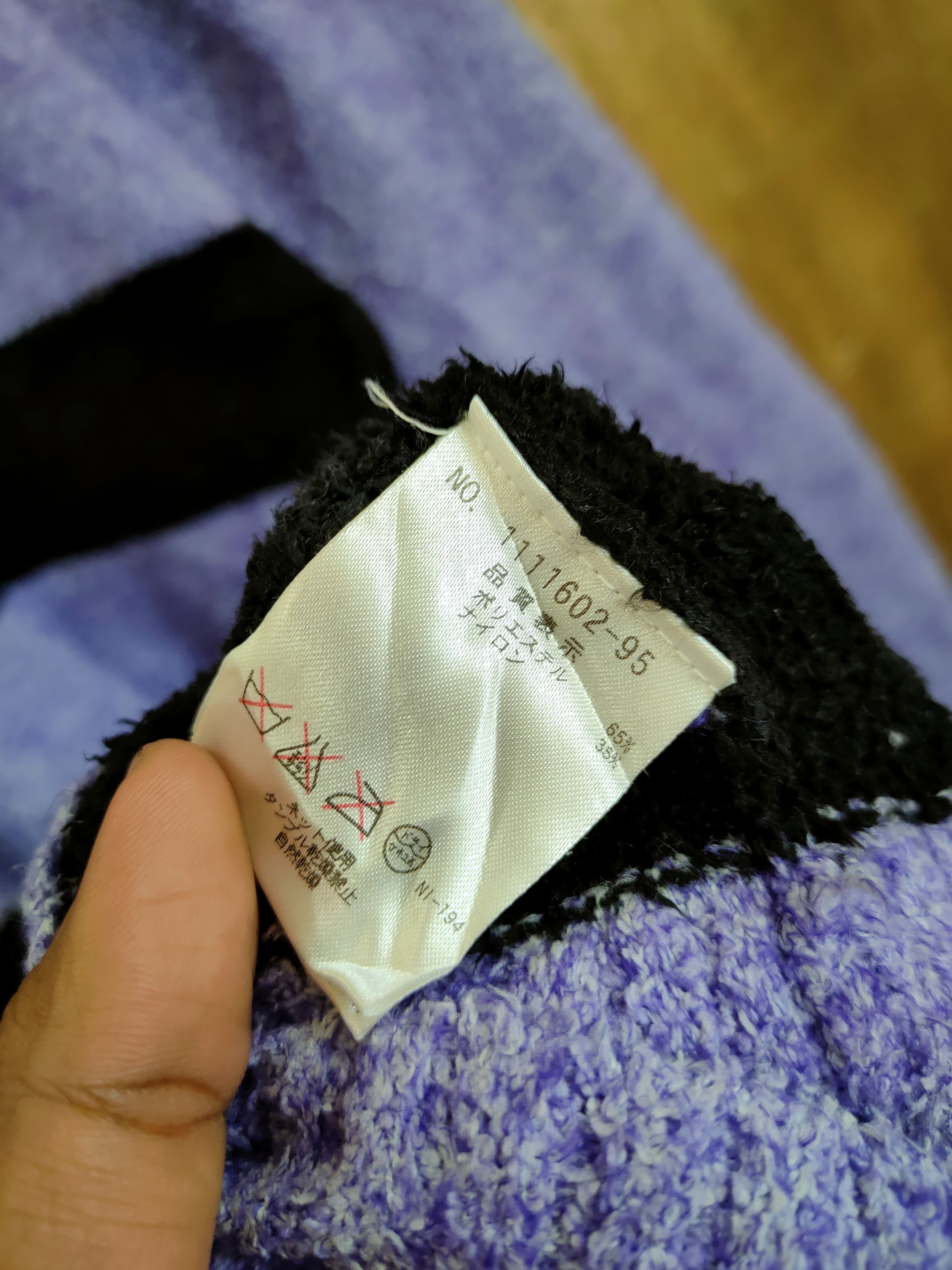 Vintage DL Blue Cross Spicy Label purple cardigan fleece #46-910 Size L / US 10 / IT 46 - 13 Thumbnail