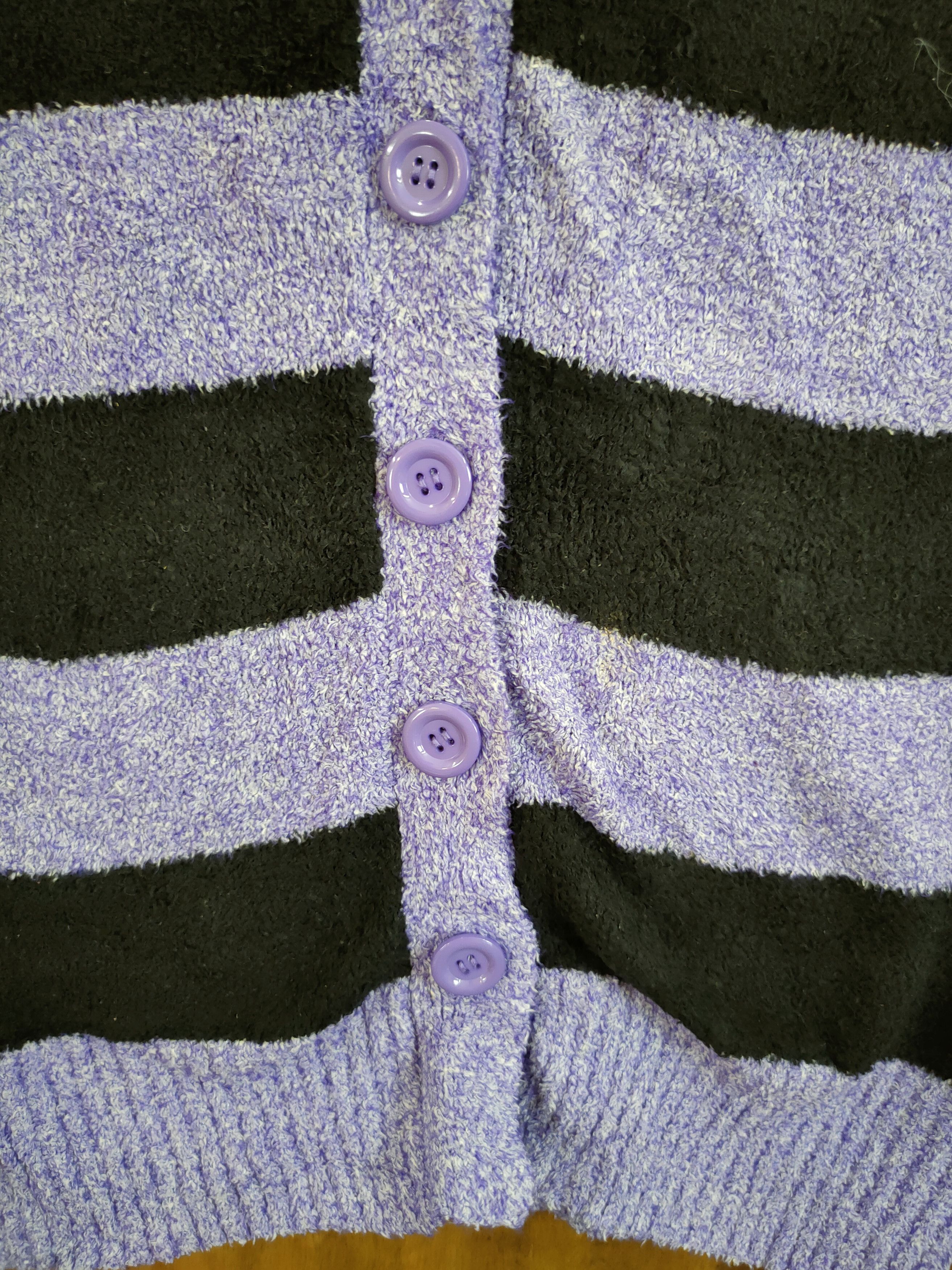Vintage DL Blue Cross Spicy Label purple cardigan fleece #46-910 Size L / US 10 / IT 46 - 7 Thumbnail