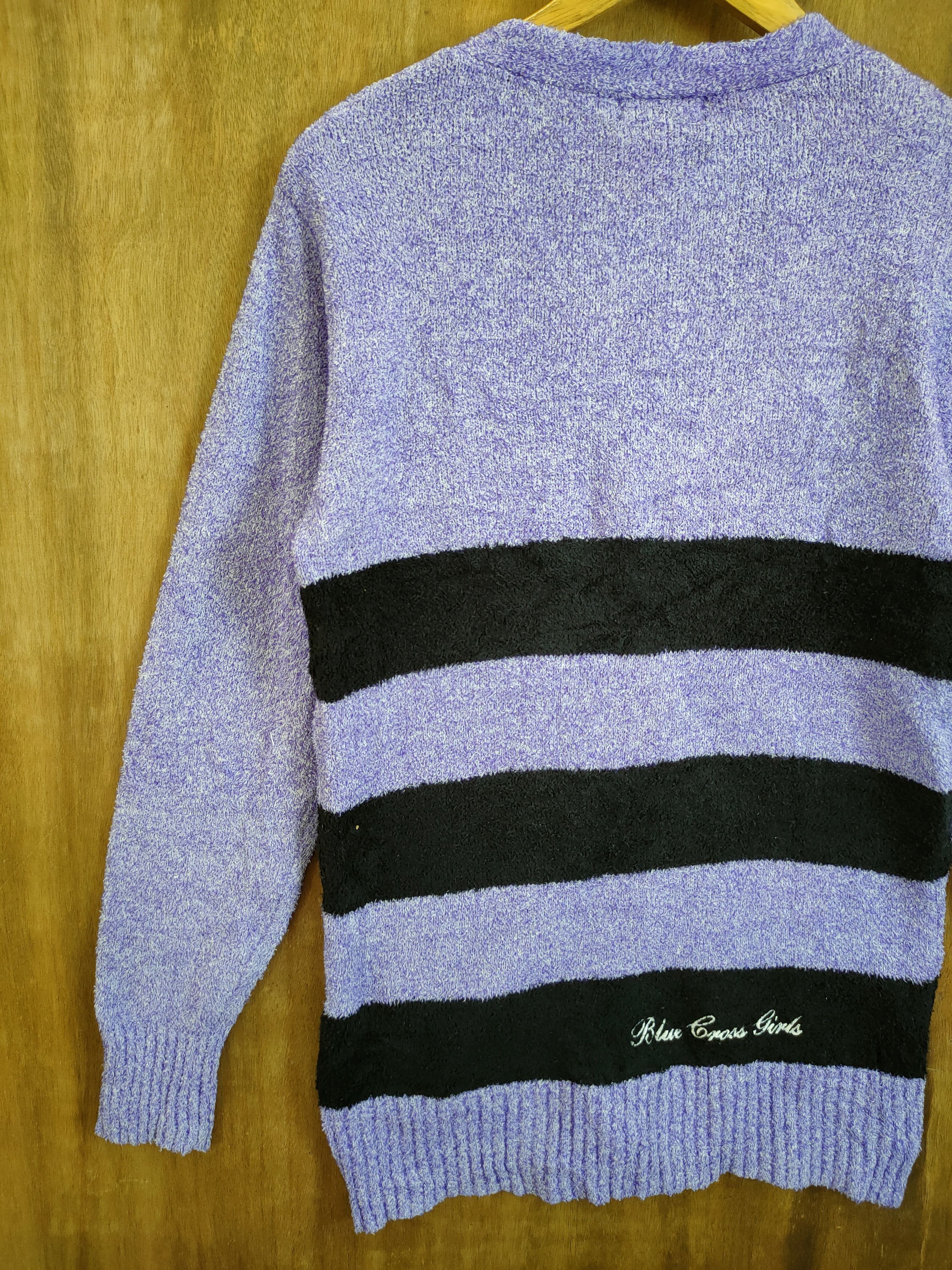 Vintage DL Blue Cross Spicy Label purple cardigan fleece #46-910 Size L / US 10 / IT 46 - 10 Thumbnail