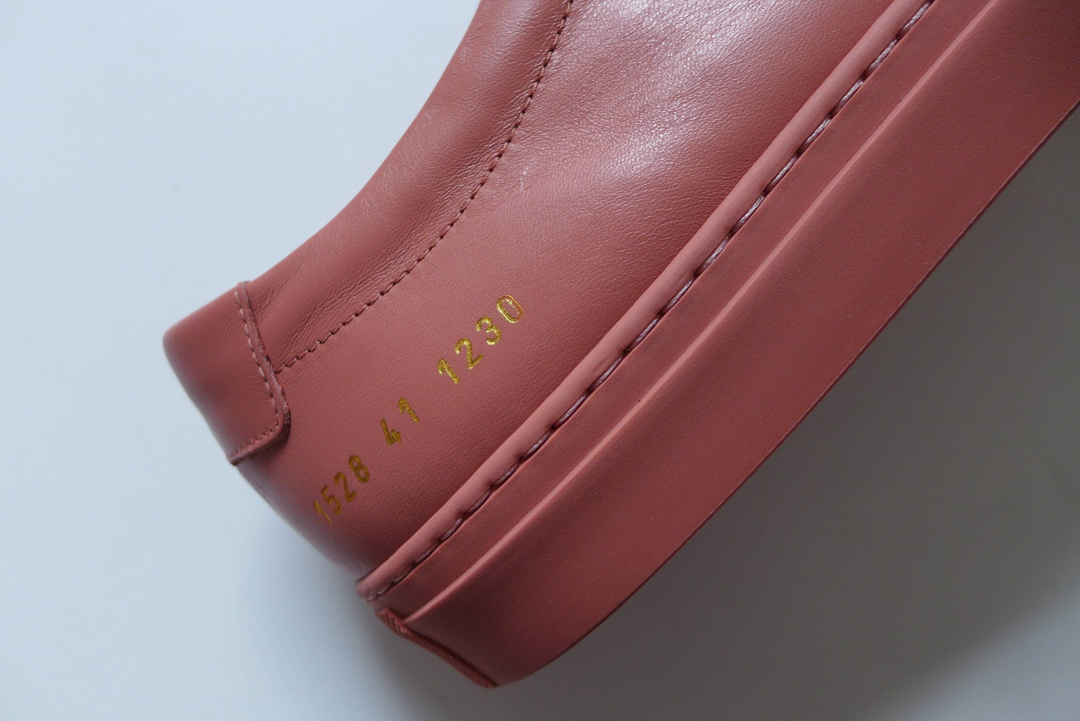 Common Projects Common Projects Achilles Sneakers - Antique Rose Leather Size US 8 / EU 41 - 8 Thumbnail