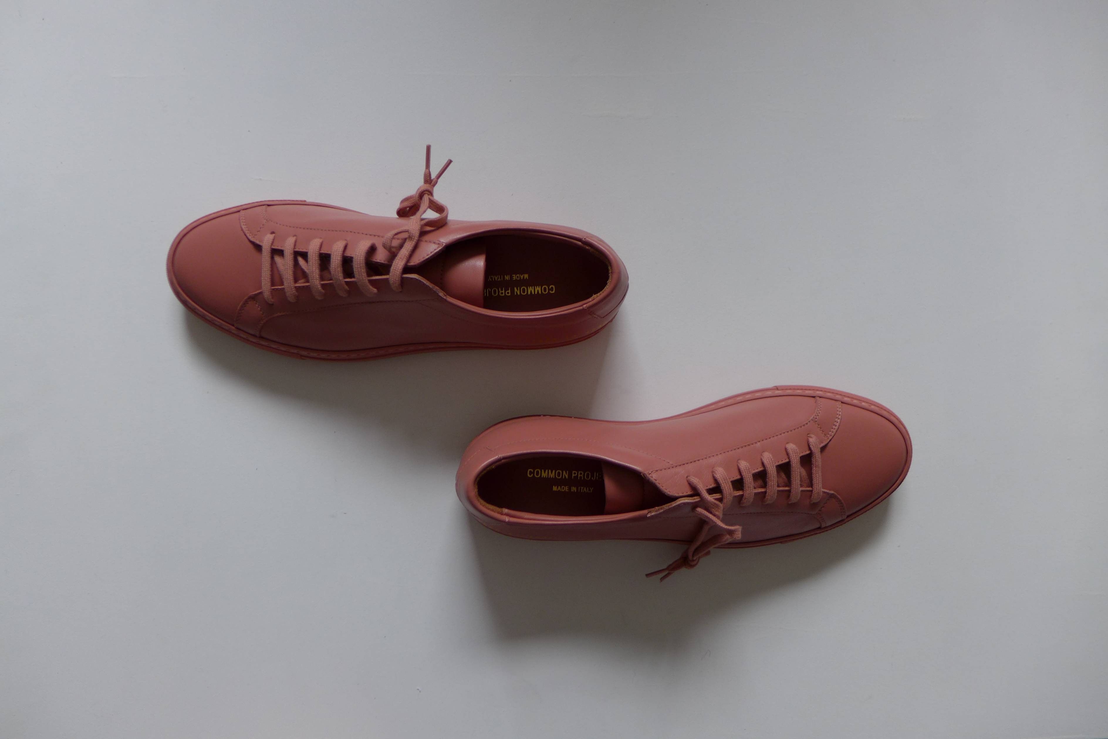 Common Projects Common Projects Achilles Sneakers - Antique Rose Leather Size US 8 / EU 41 - 5 Thumbnail
