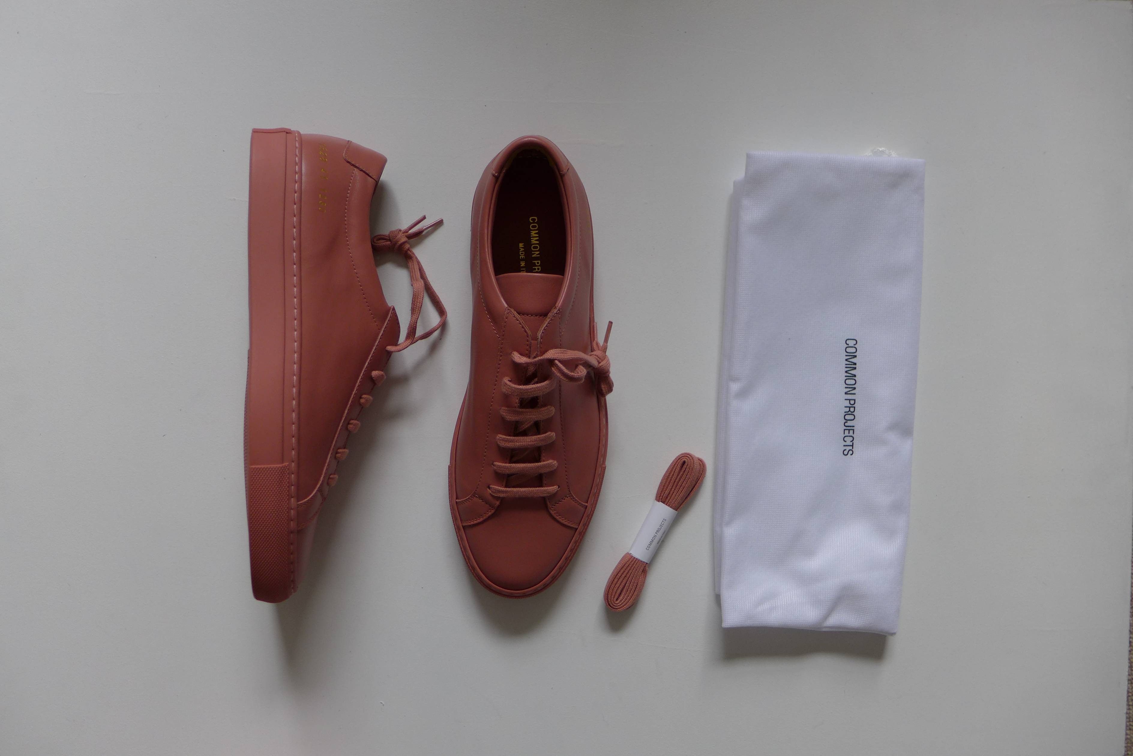 Common Projects Common Projects Achilles Sneakers - Antique Rose Leather Size US 8 / EU 41 - 12 Thumbnail