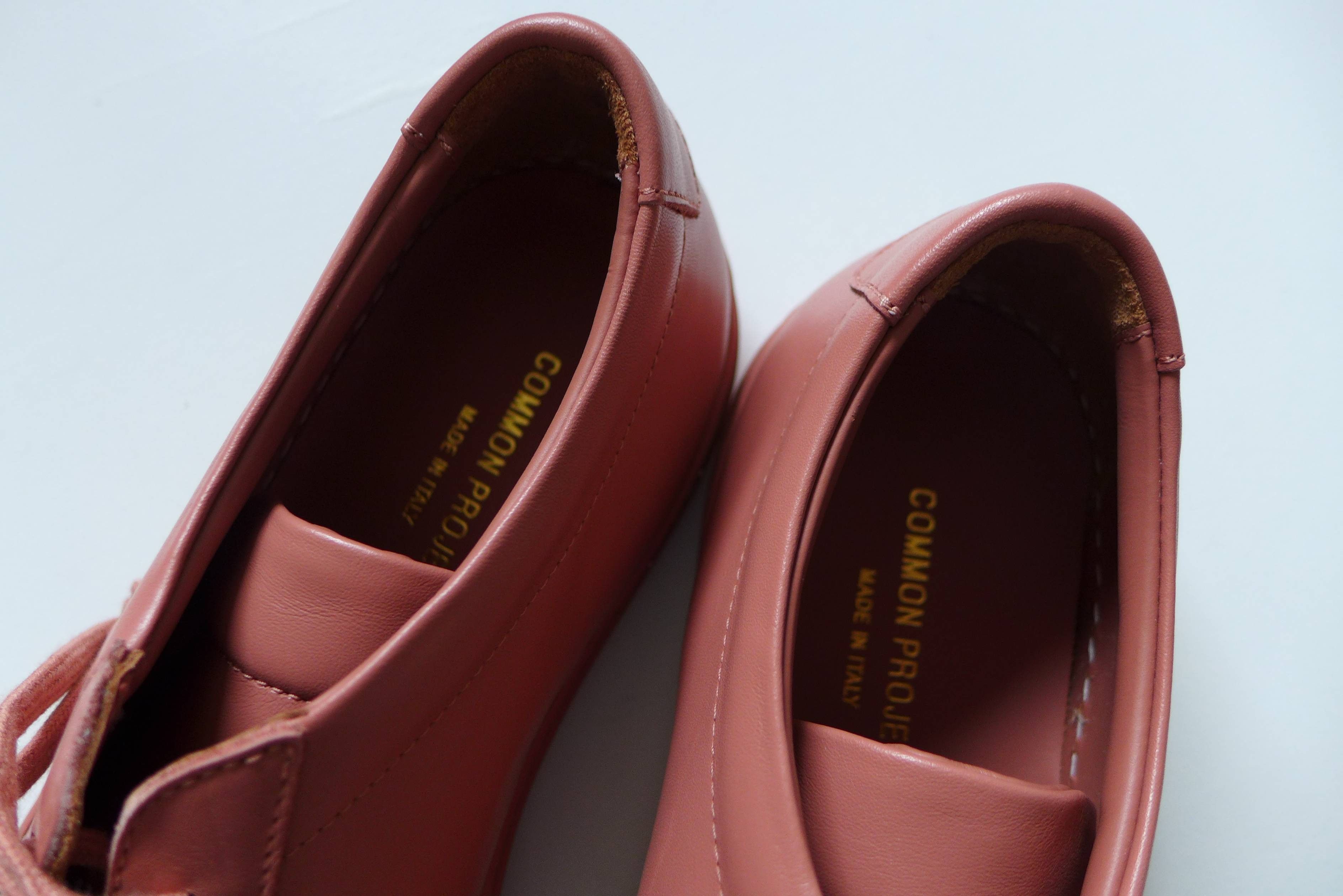 Common Projects Common Projects Achilles Sneakers - Antique Rose Leather Size US 8 / EU 41 - 3 Thumbnail