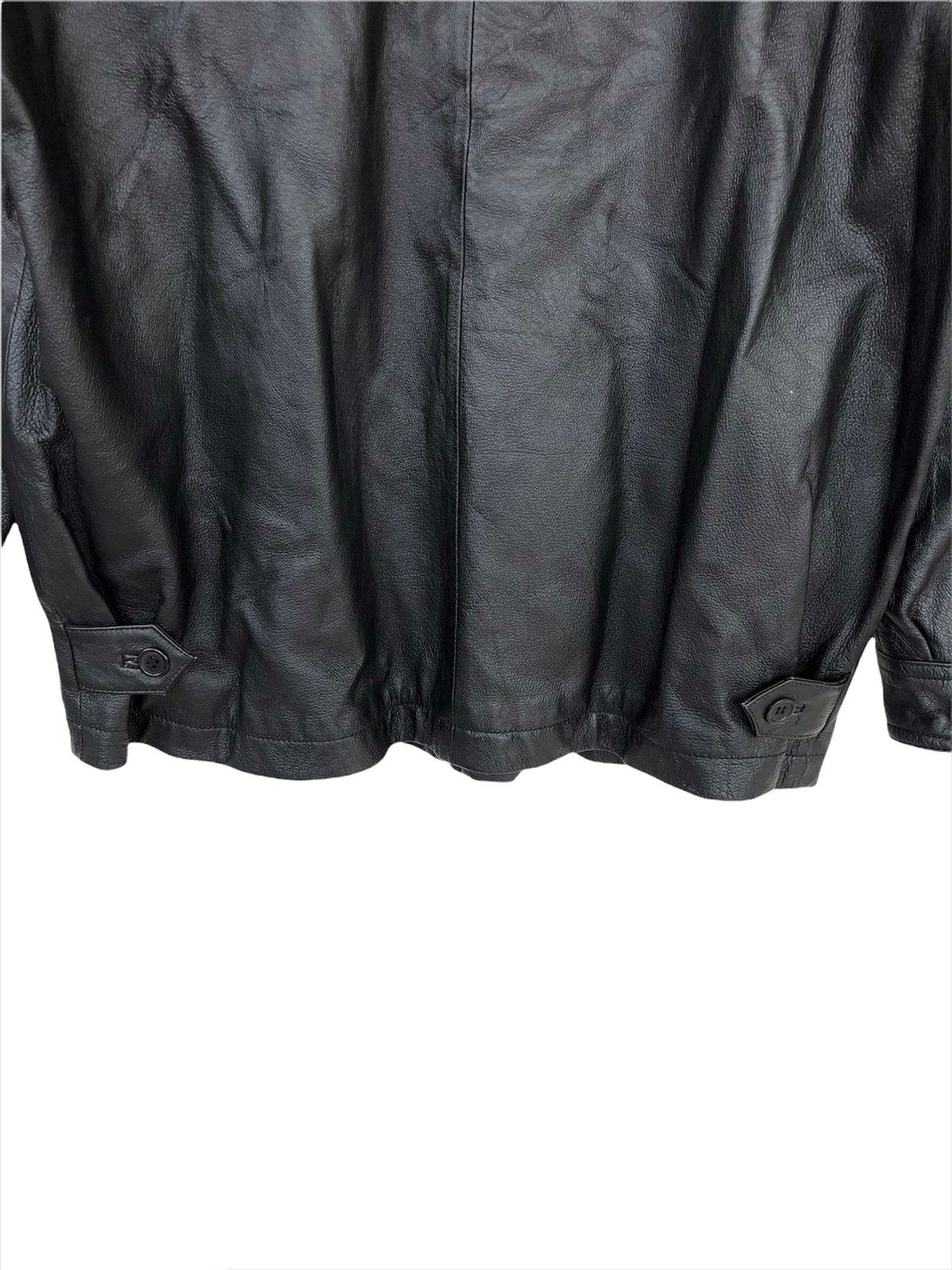 Gianni Valentino 90s Gianni Valentino 🇮🇹 Pig Leather Biker Jacket Size US L / EU 52-54 / 3 - 6 Thumbnail