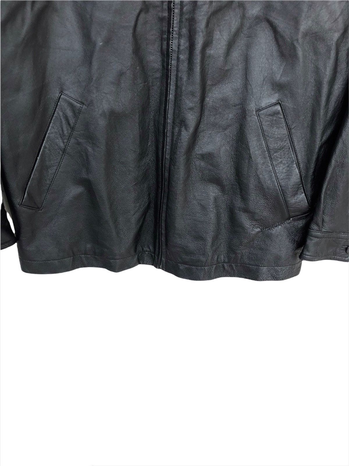 Gianni Valentino 90s Gianni Valentino 🇮🇹 Pig Leather Biker Jacket Size US L / EU 52-54 / 3 - 3 Thumbnail