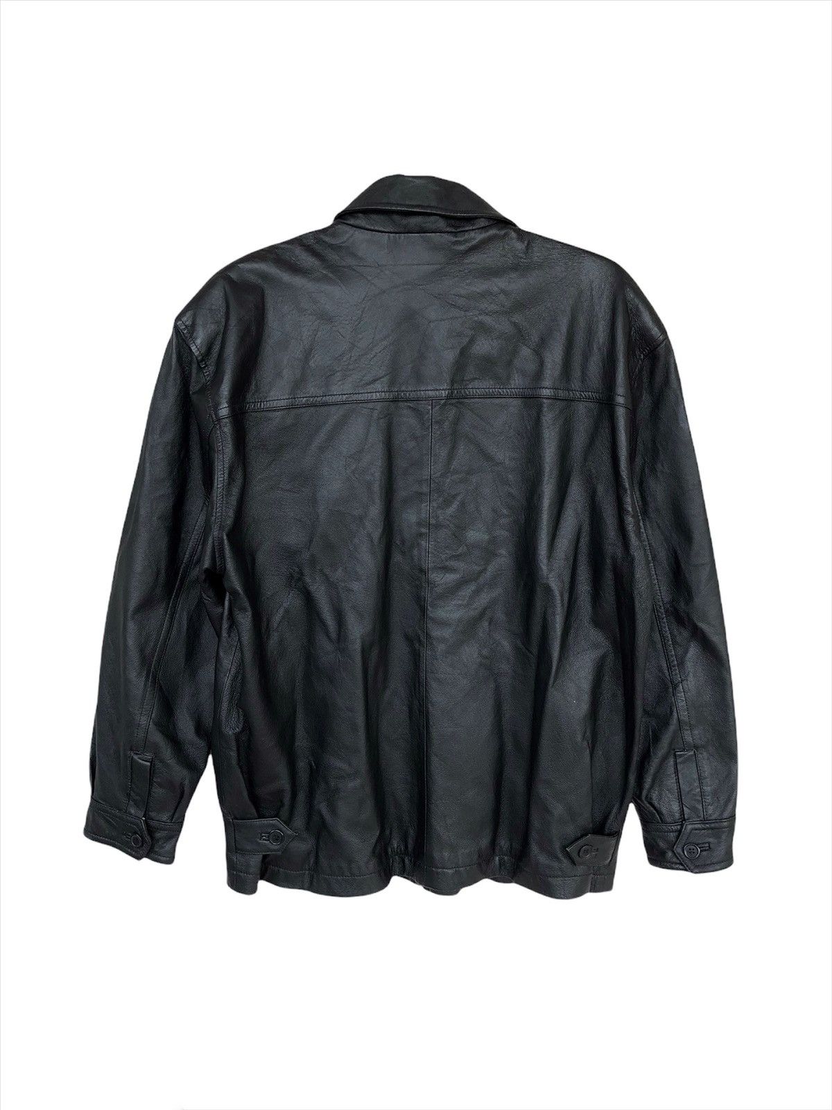 Gianni Valentino 90s Gianni Valentino 🇮🇹 Pig Leather Biker Jacket Size US L / EU 52-54 / 3 - 5 Thumbnail