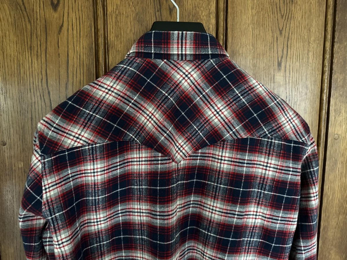 Celine × Hedi Slimane $970 FW21 Celine Teen Knight Flannel shirt Hedi Slimane Size US M / EU 48-50 / 2 - 24 Thumbnail