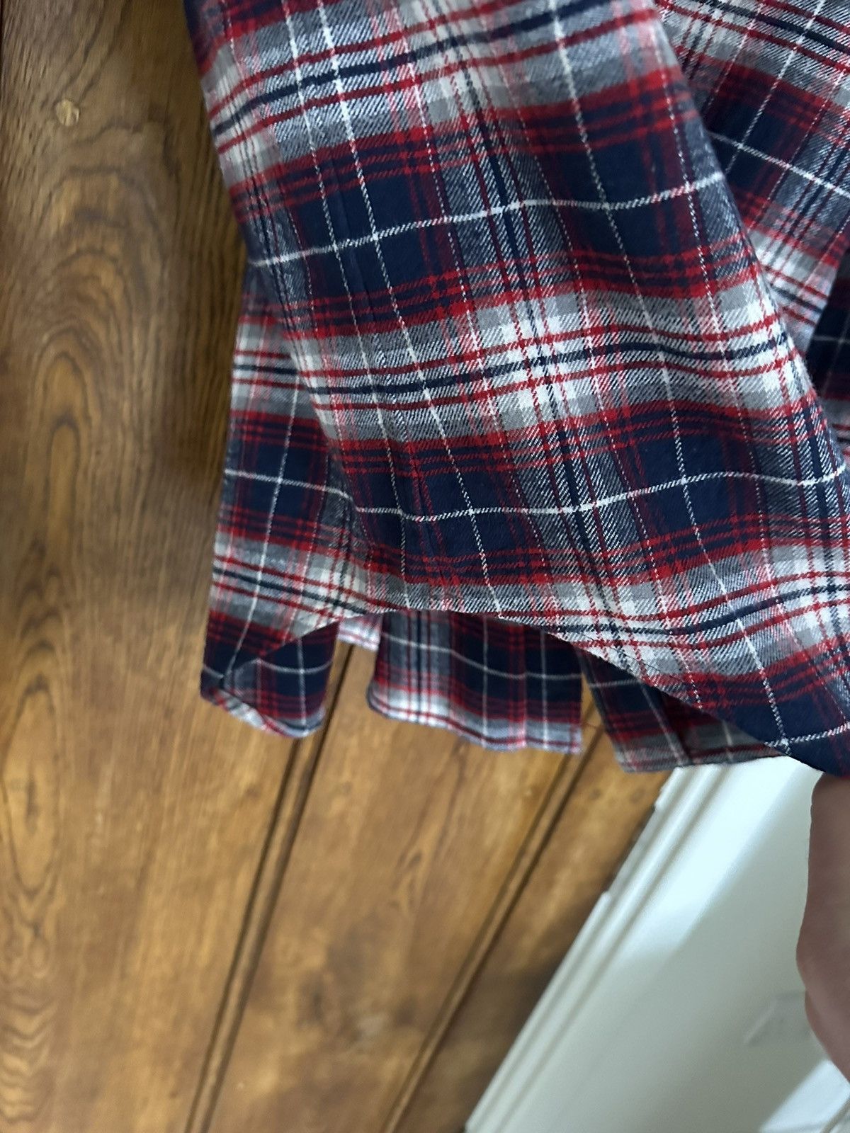 Celine × Hedi Slimane $970 FW21 Celine Teen Knight Flannel shirt Hedi Slimane Size US M / EU 48-50 / 2 - 22 Thumbnail