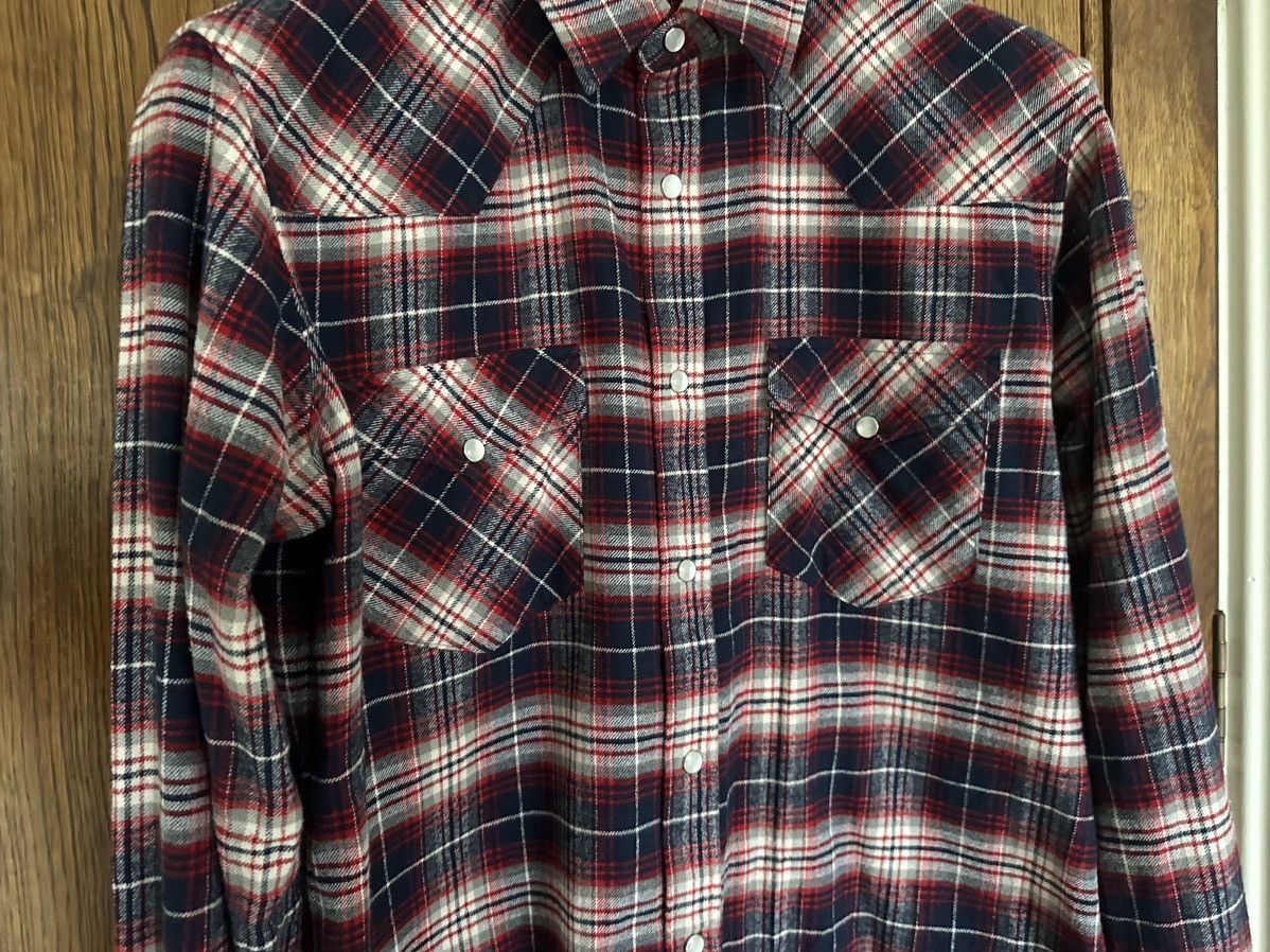 Celine × Hedi Slimane $970 FW21 Celine Teen Knight Flannel shirt Hedi Slimane Size US M / EU 48-50 / 2 - 18 Thumbnail