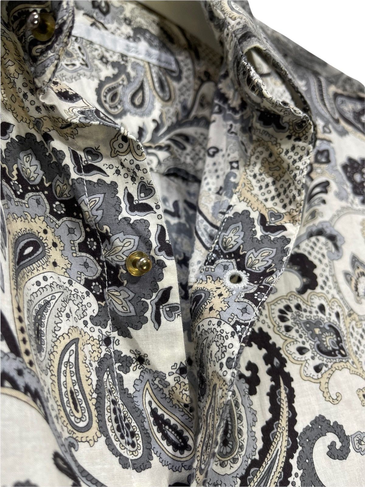 Tete Homme Tete Homme Japan Full Paisley Thin Shirt Slim 4🟩 Size US M / EU 48-50 / 2 - 4 Thumbnail