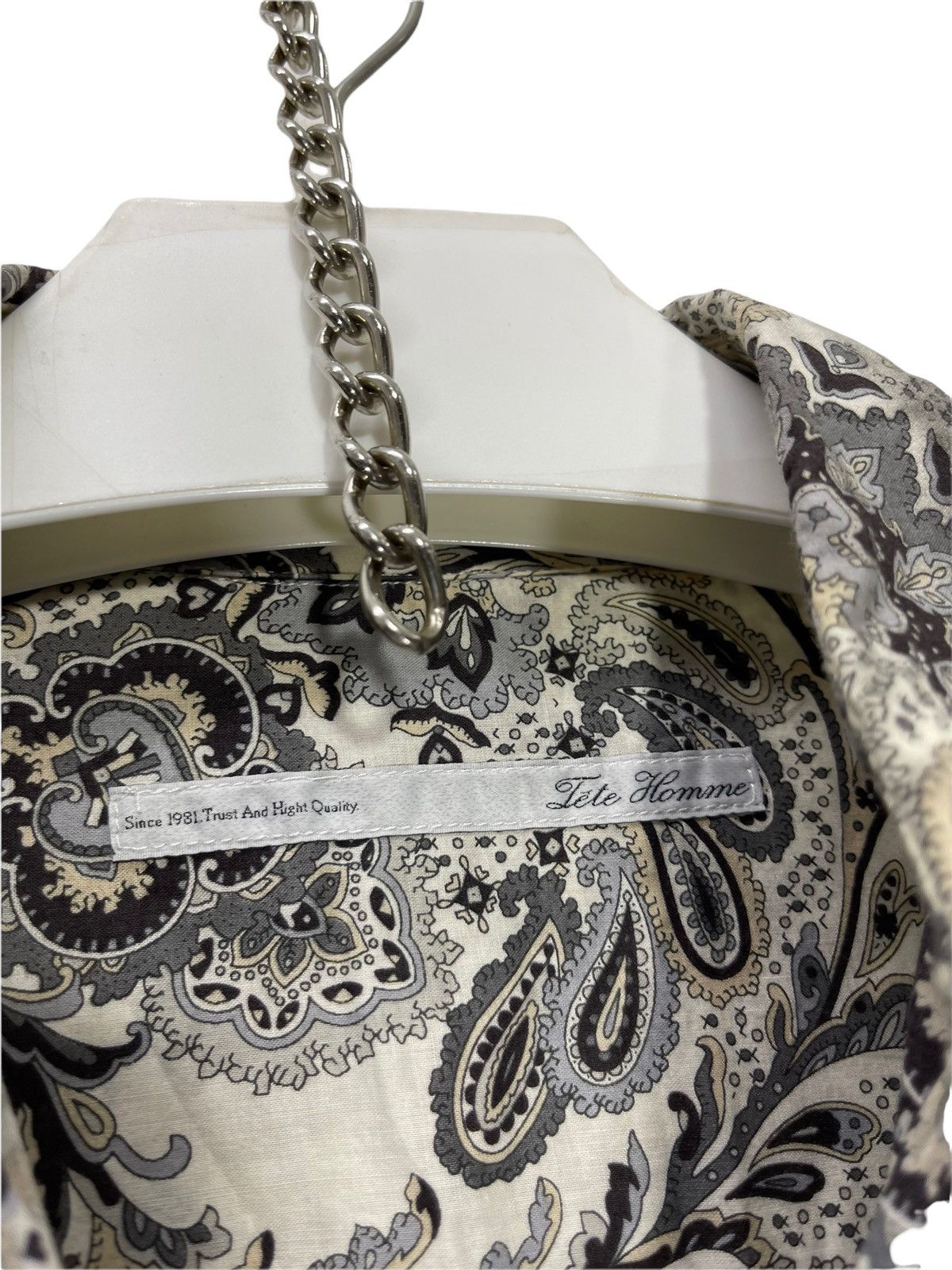 Tete Homme Tete Homme Japan Full Paisley Thin Shirt Slim 4🟩 Size US M / EU 48-50 / 2 - 6 Thumbnail