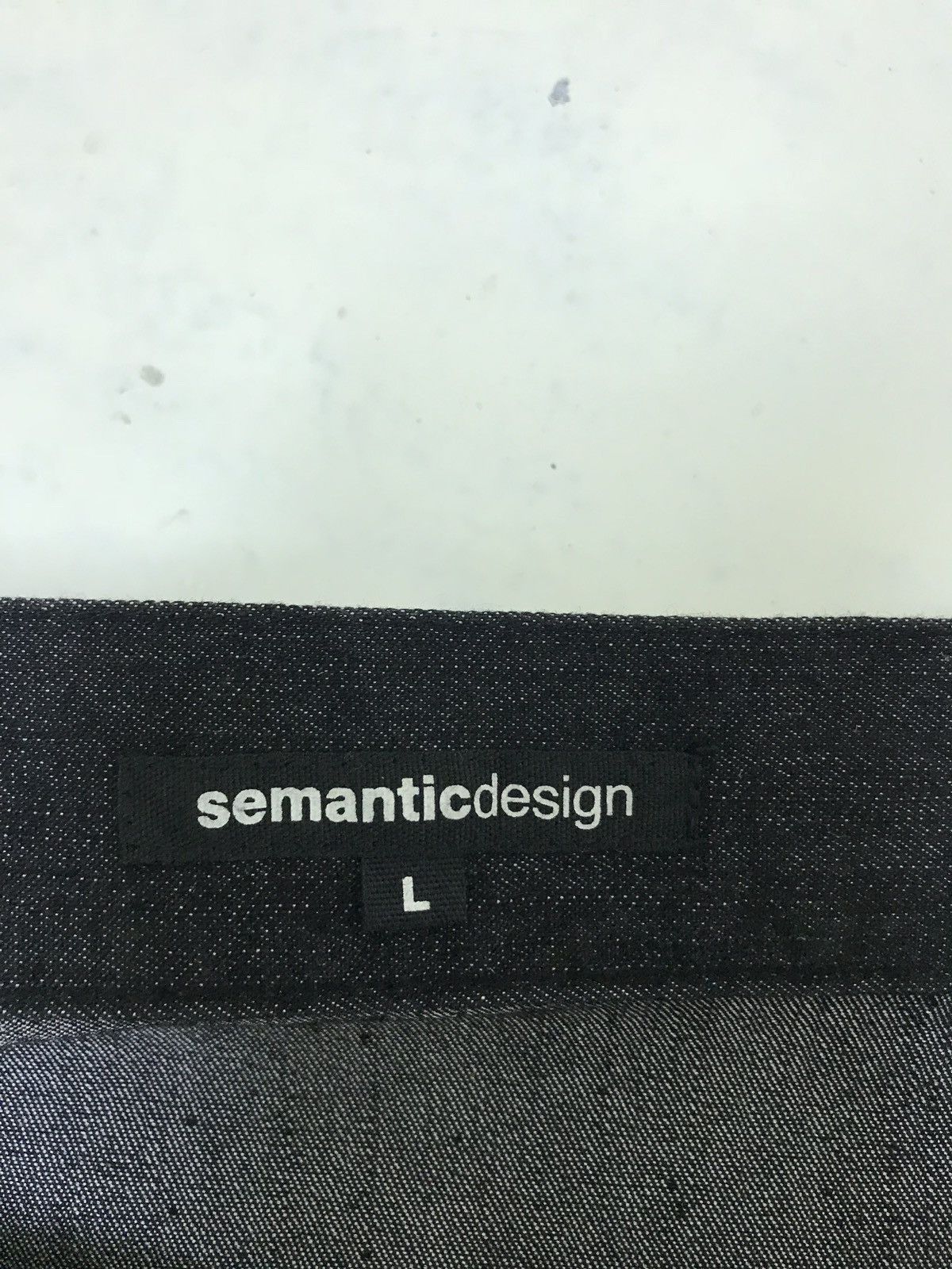 Japanese Brand Semantic Design Drop Croth Denim Pant Baggy Cropped Style Size US 32 / EU 48 - 6 Thumbnail