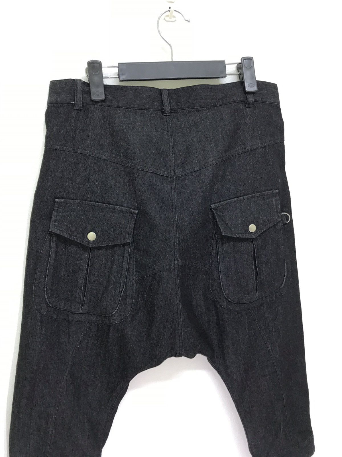 Japanese Brand Semantic Design Drop Croth Denim Pant Baggy Cropped Style Size US 32 / EU 48 - 5 Thumbnail