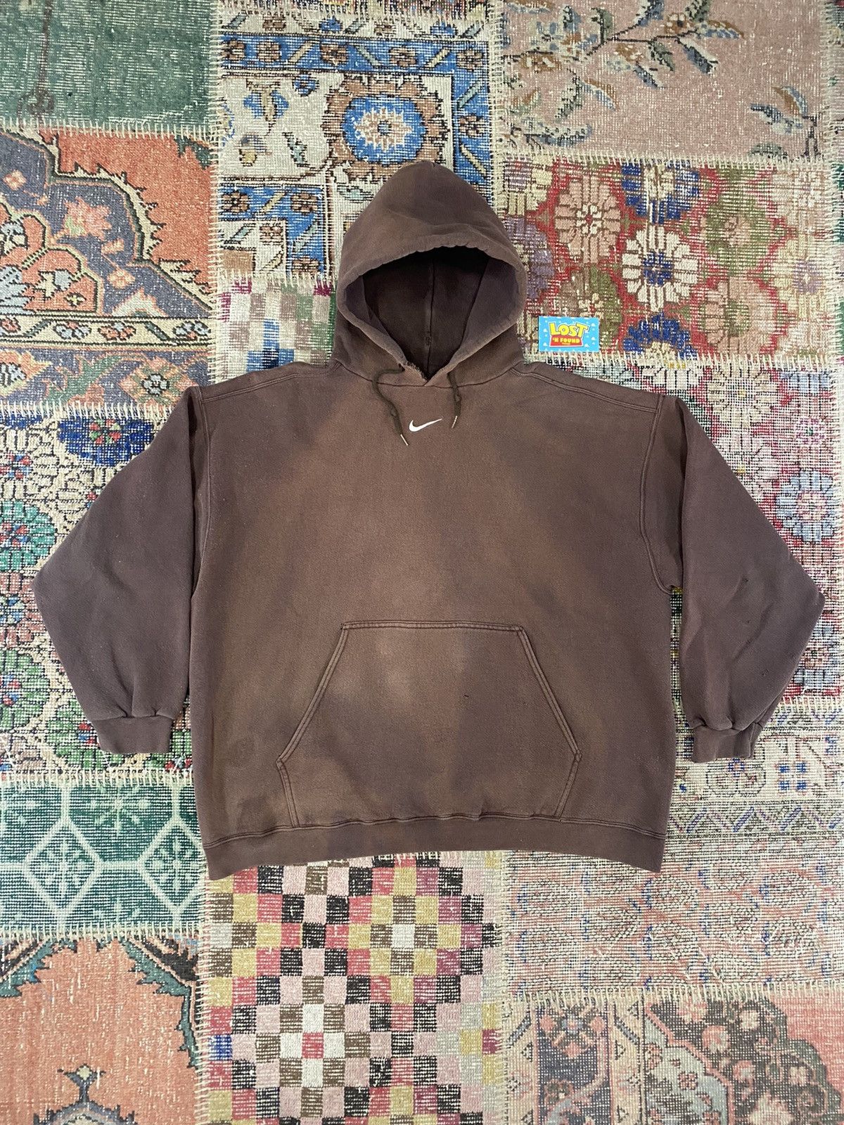 Vintage distressed Mocha Brown top Nike Sweatshirt