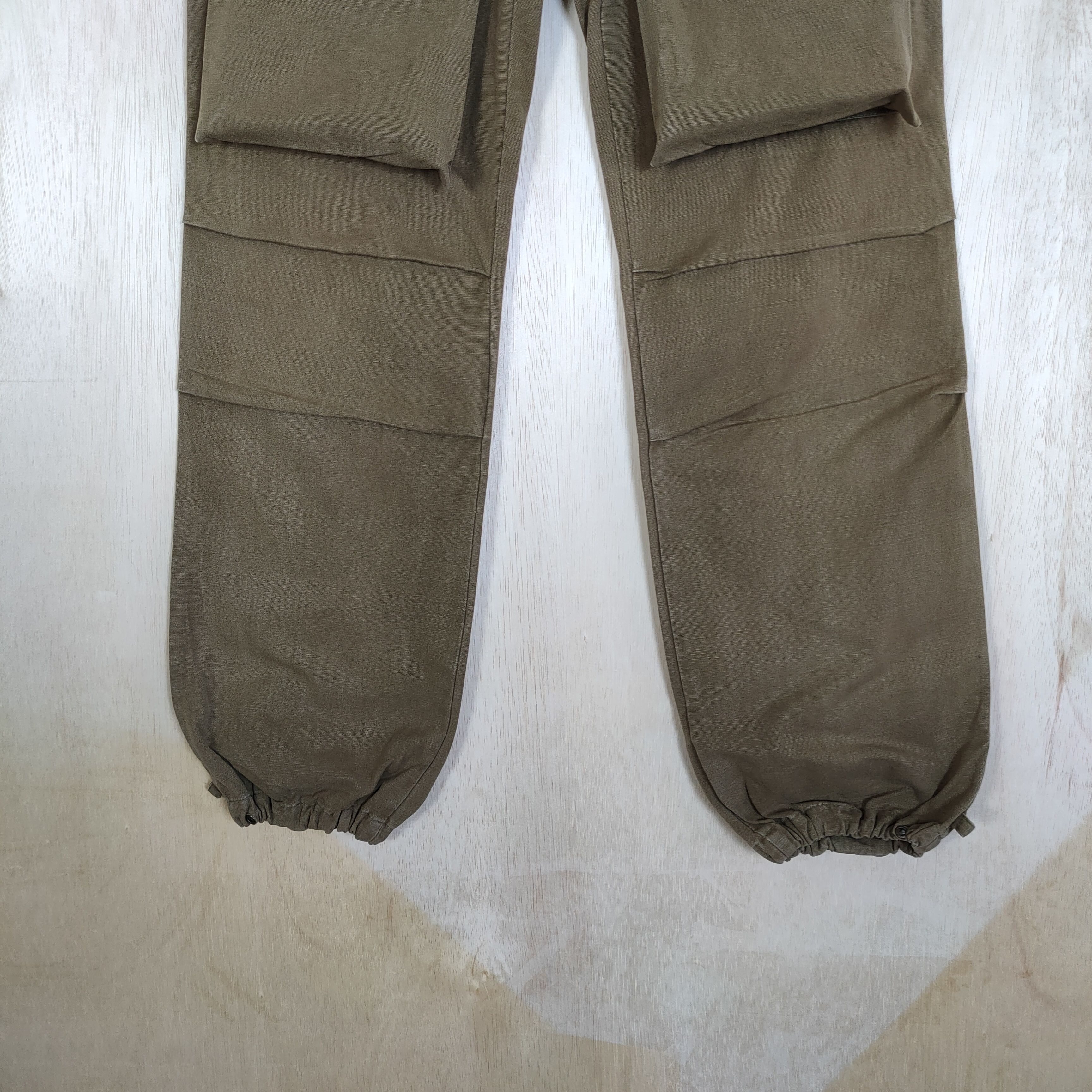 Japanese Brand OVER LAP BROWN CARGO PANTS 3D POCKET Size US 28 / EU 44 - 3 Thumbnail