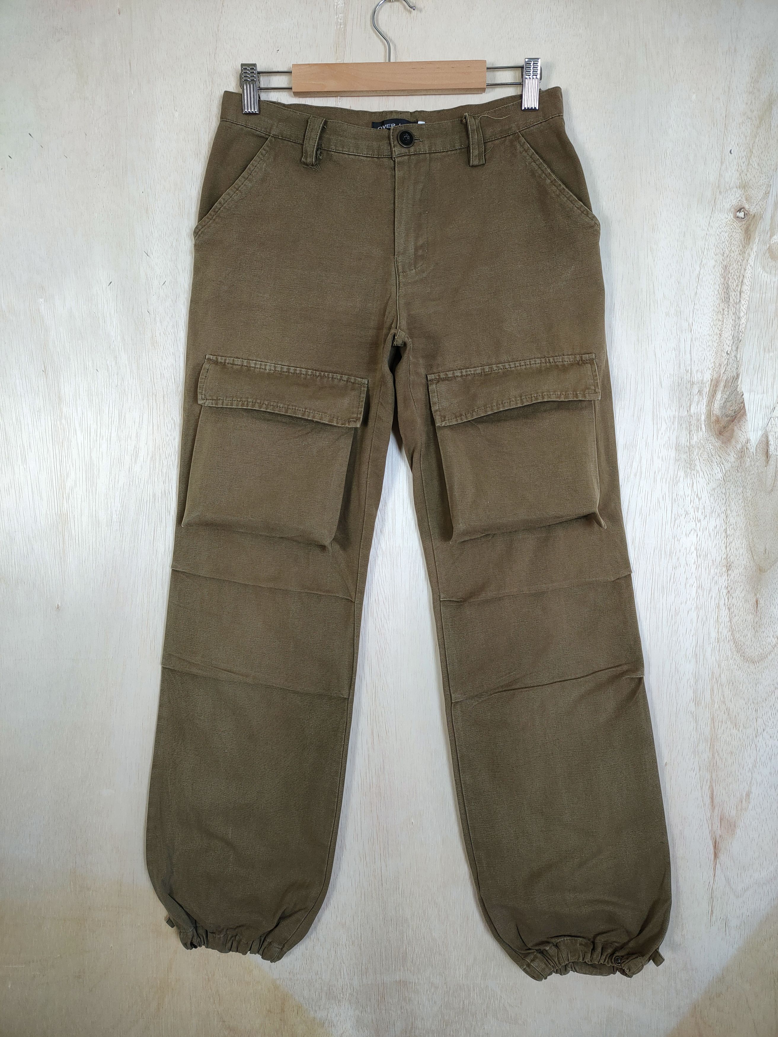 Japanese Brand OVER LAP BROWN CARGO PANTS 3D POCKET Size US 28 / EU 44 - 1 Thumbnail