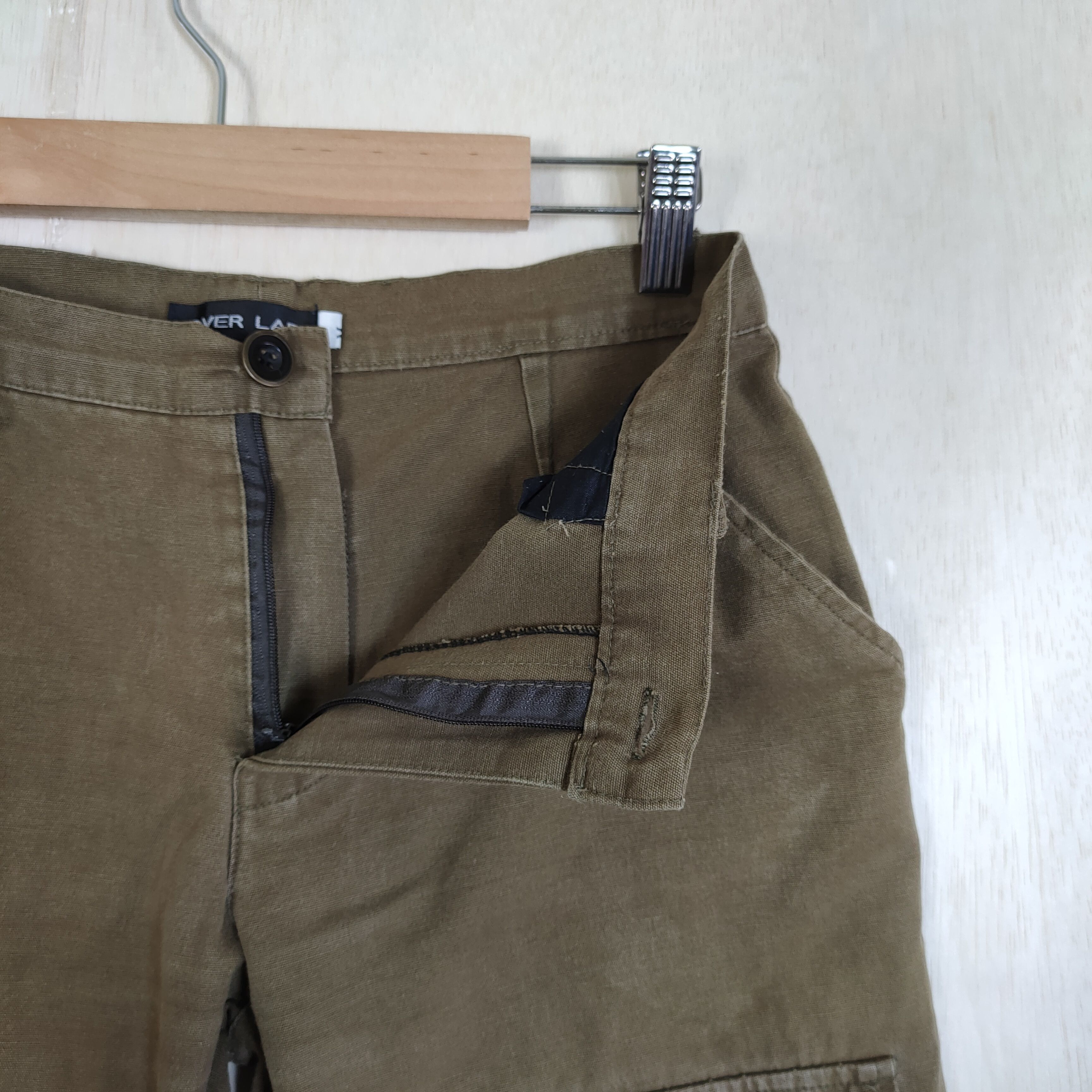 Japanese Brand OVER LAP BROWN CARGO PANTS 3D POCKET Size US 28 / EU 44 - 8 Thumbnail