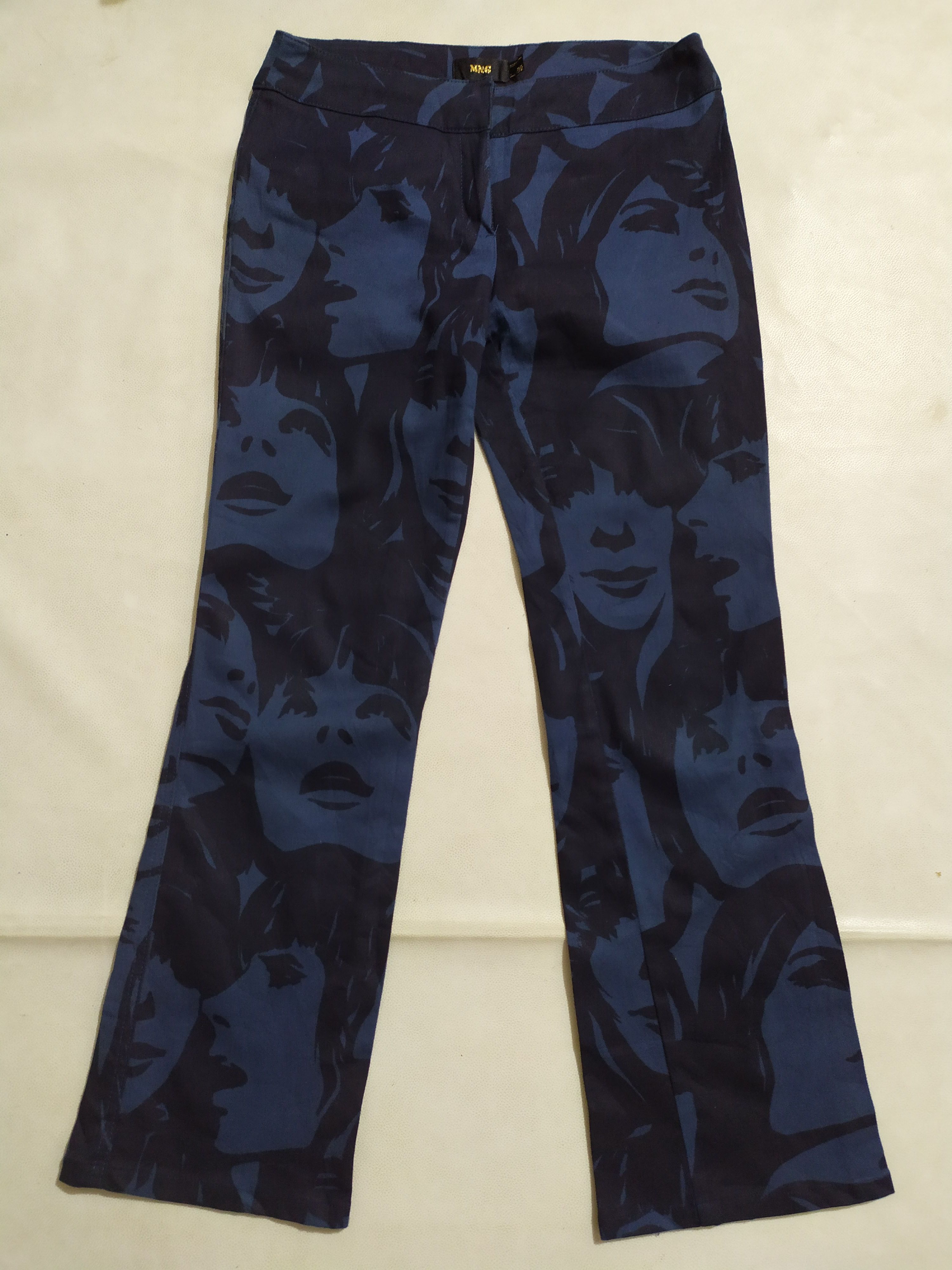 Mango 🔥MNG Fullprint Faces Pants Size US 29 - 1 Thumbnail