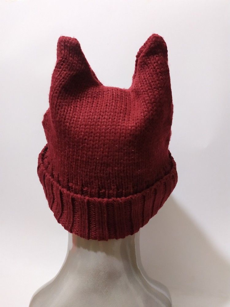 Other 🔥Unknown Bunny Horn Devil beanie Nice design hats Size ONE SIZE - 5 Thumbnail
