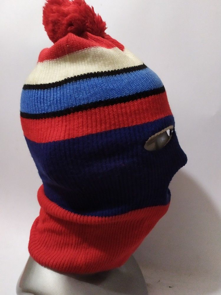Other 🔥Unknown Stripe Multi colour Balaclava Masked Hat Size ONE SIZE - 4 Thumbnail