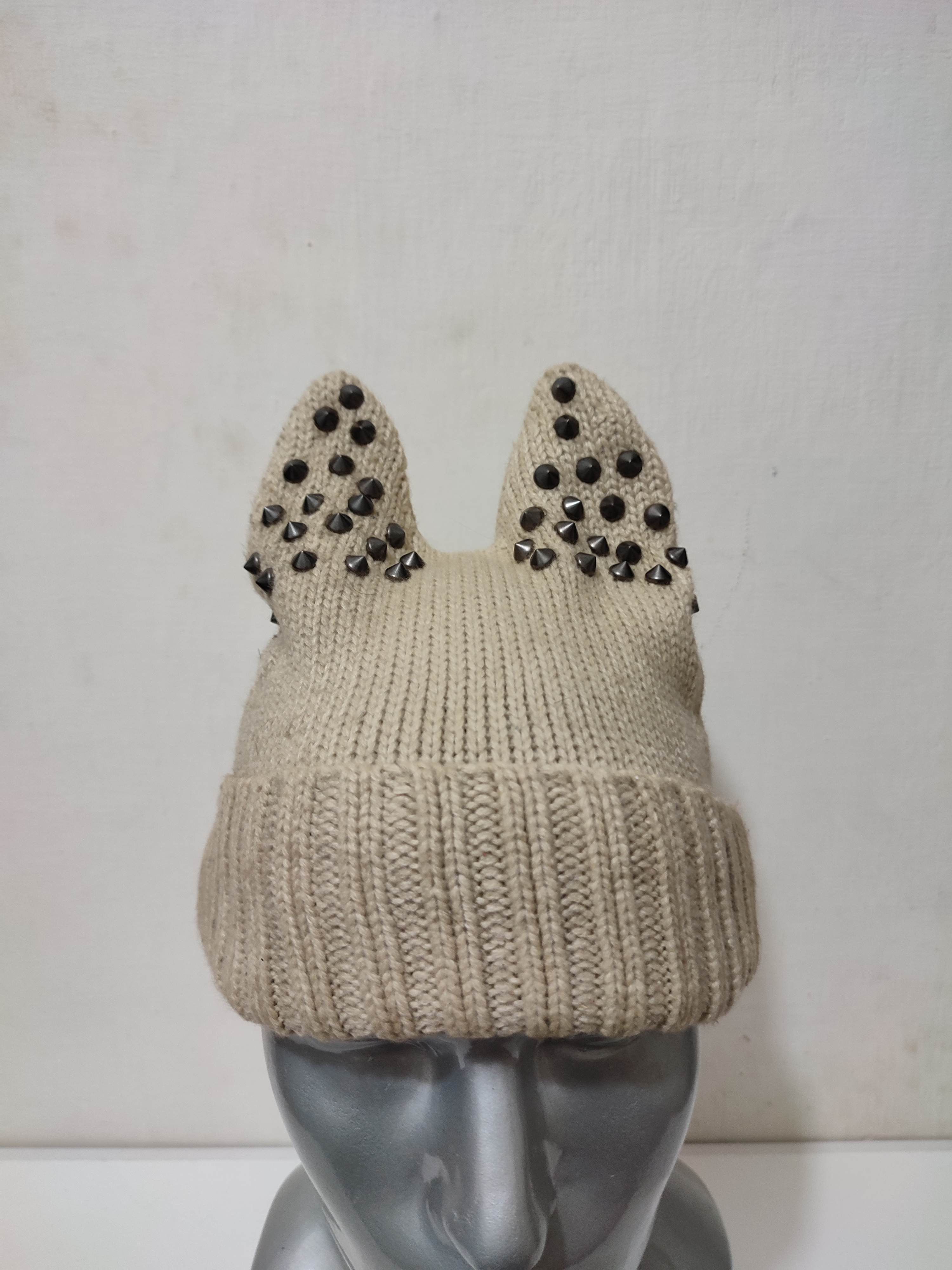 Japanese Brand 🔥Bunny Horn Devil Beanie Spike Beanie hats Size ONE SIZE - 2 Thumbnail