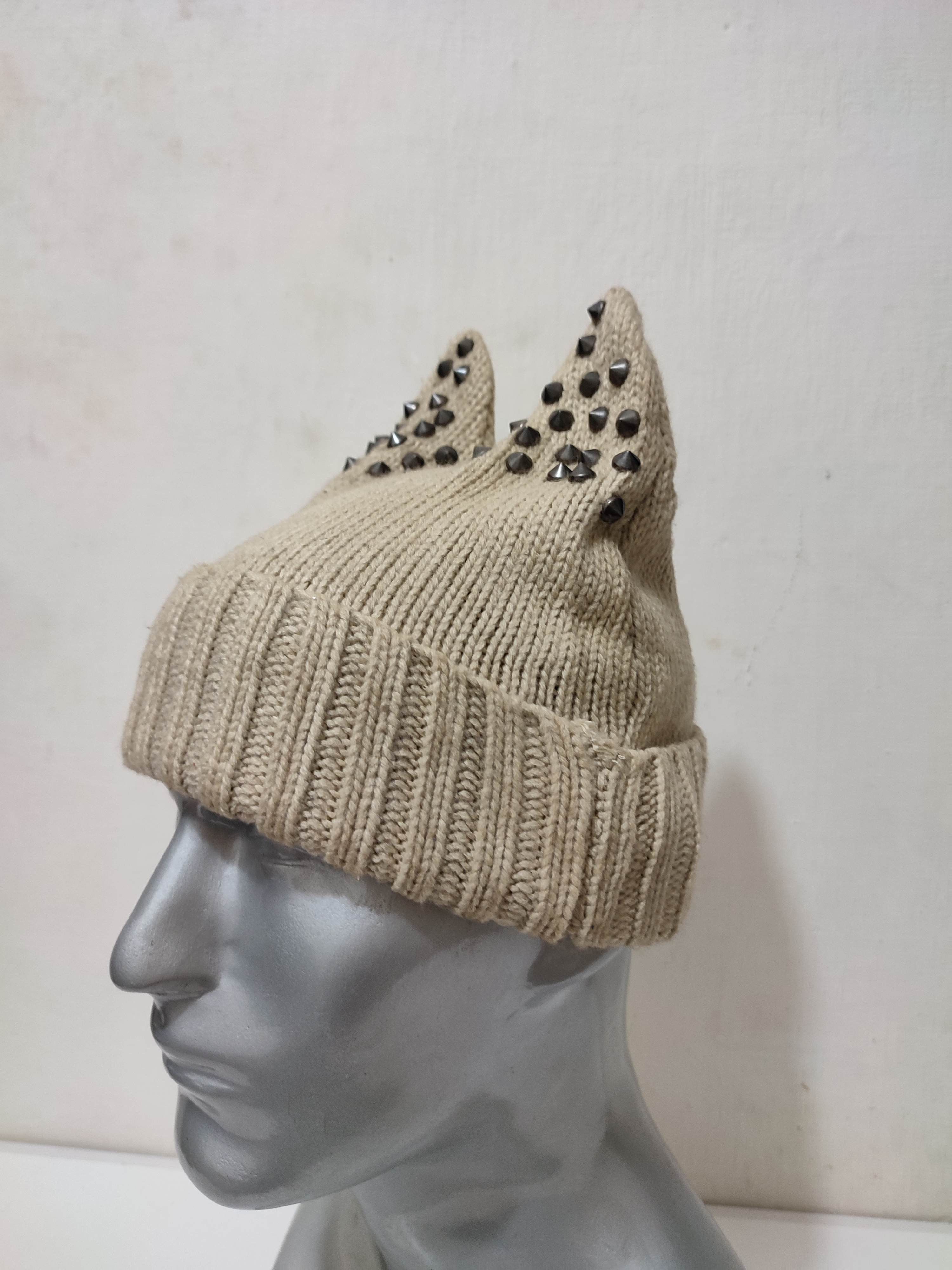 Japanese Brand 🔥Bunny Horn Devil Beanie Spike Beanie hats Size ONE SIZE - 3 Thumbnail