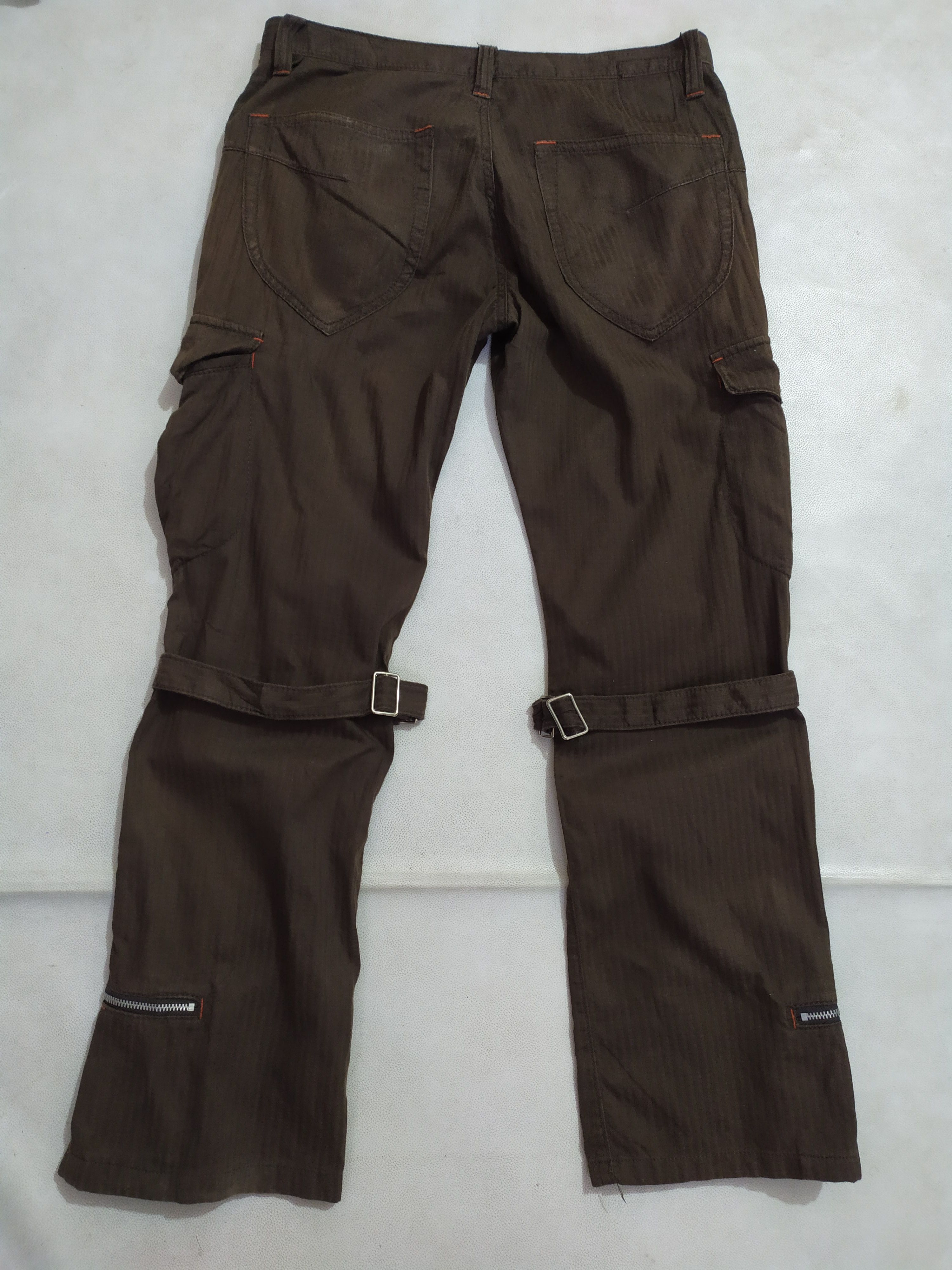 Japanese Brand 🔥Nicole Club Bondage Cargo multipocket Pants Size US 31 - 1 Thumbnail