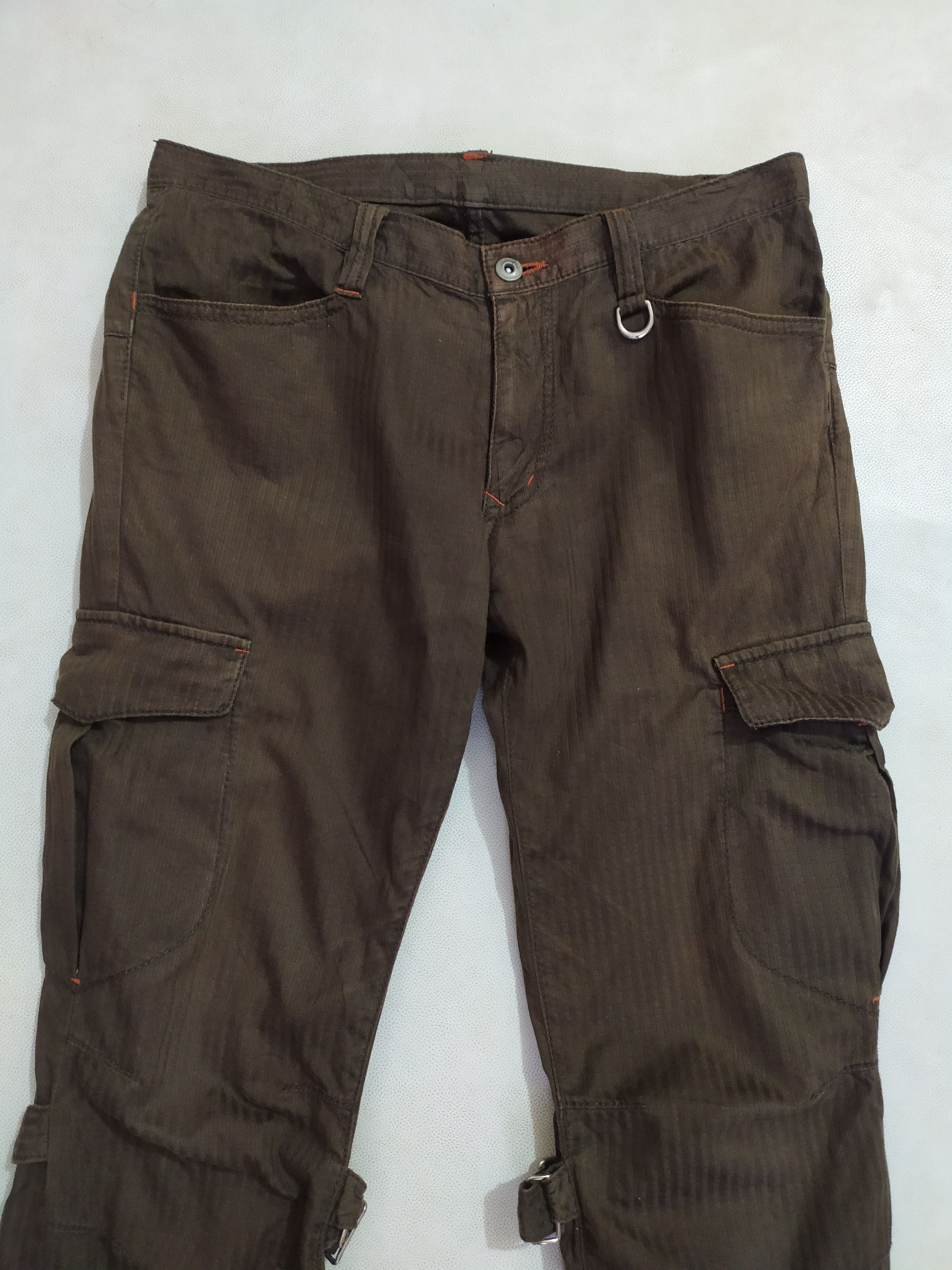 Japanese Brand 🔥Nicole Club Bondage Cargo multipocket Pants Size US 31 - 7 Thumbnail