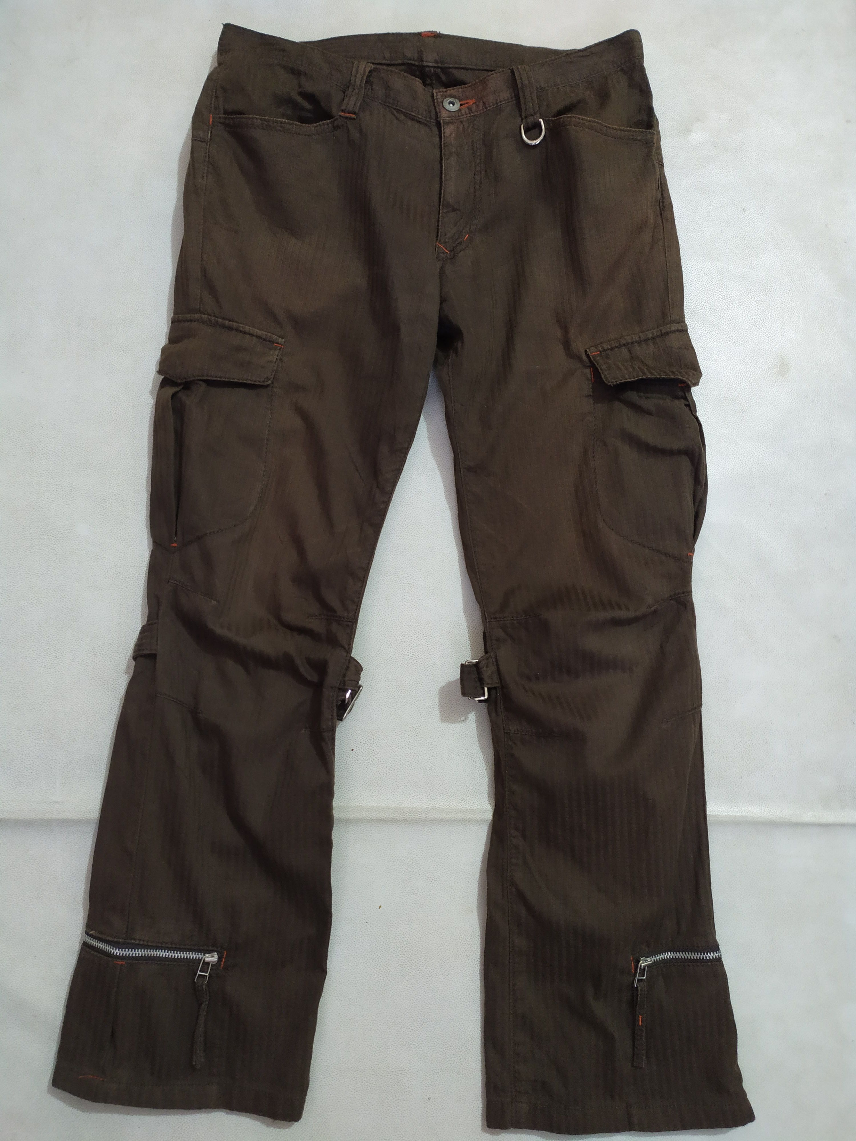 Japanese Brand 🔥Nicole Club Bondage Cargo multipocket Pants Size US 31 - 6 Thumbnail
