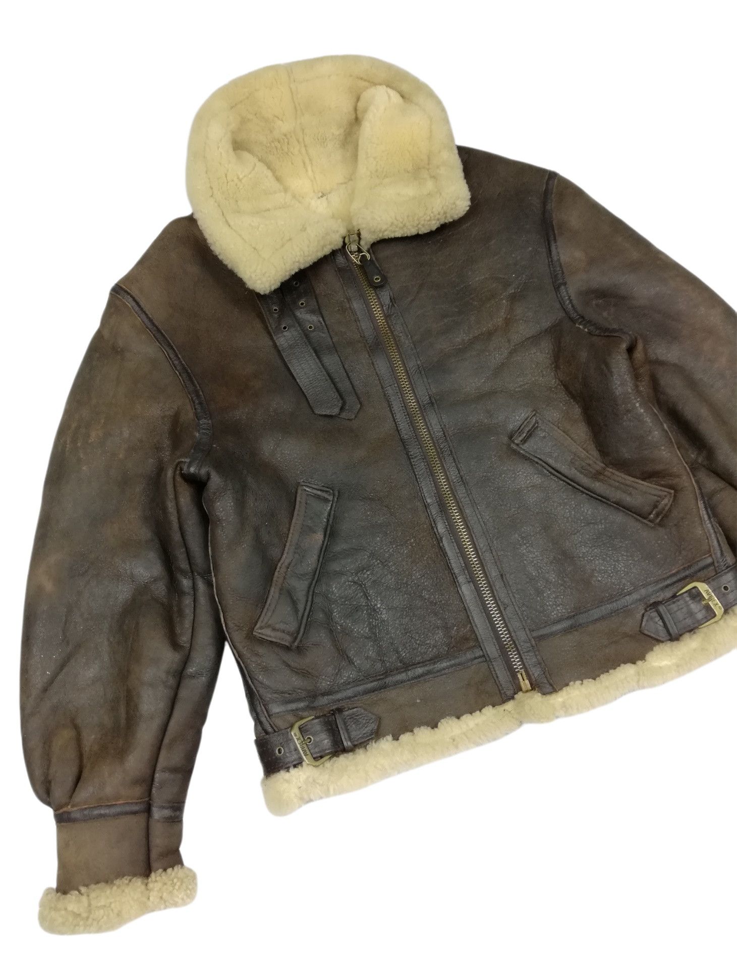 Avirex 🔥Vintage AVIREX WWII B-3 Bomber Jacket US ARMY AIR 1978 Size US M / EU 48-50 / 2 - 3 Thumbnail