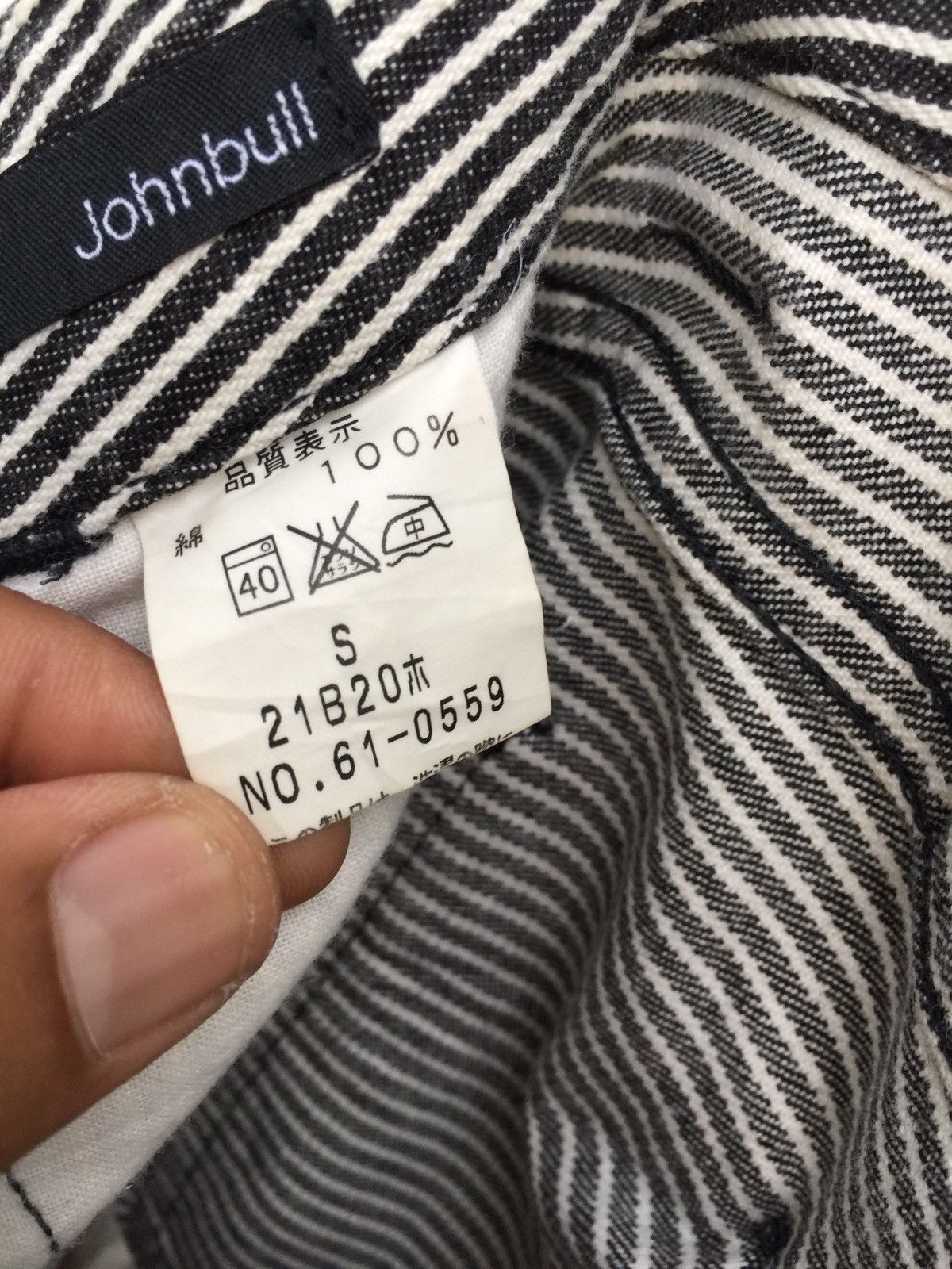 Johnbull John Bull Vertical Stripes Workwear Style Jailed Design Size US 30 / EU 46 - 9 Thumbnail