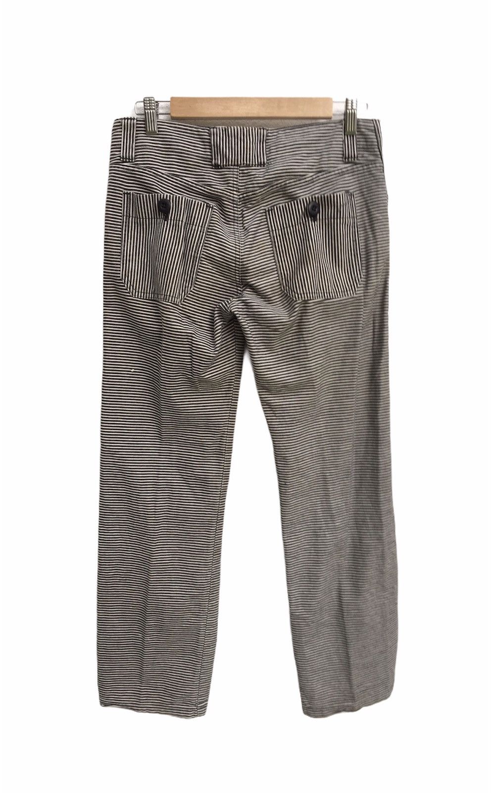 Johnbull John Bull Vertical Stripes Workwear Style Jailed Design Size US 30 / EU 46 - 1 Thumbnail